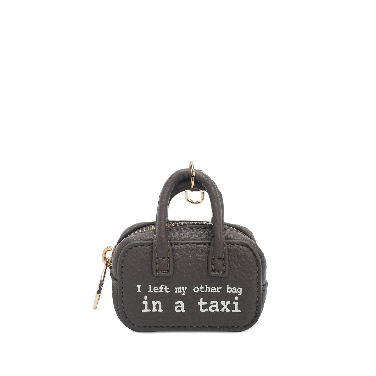 Portachiavi a forma di mini bag colore testa di moro - Accessori Donna | Le Pandorine