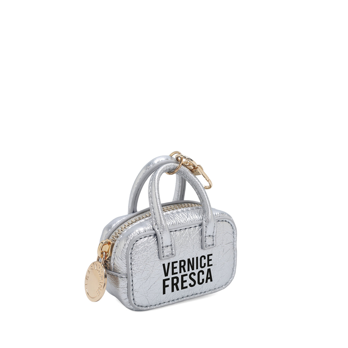 Portachiavi a forma di mini bag colore argento - Accessori Donna | Le Pandorine