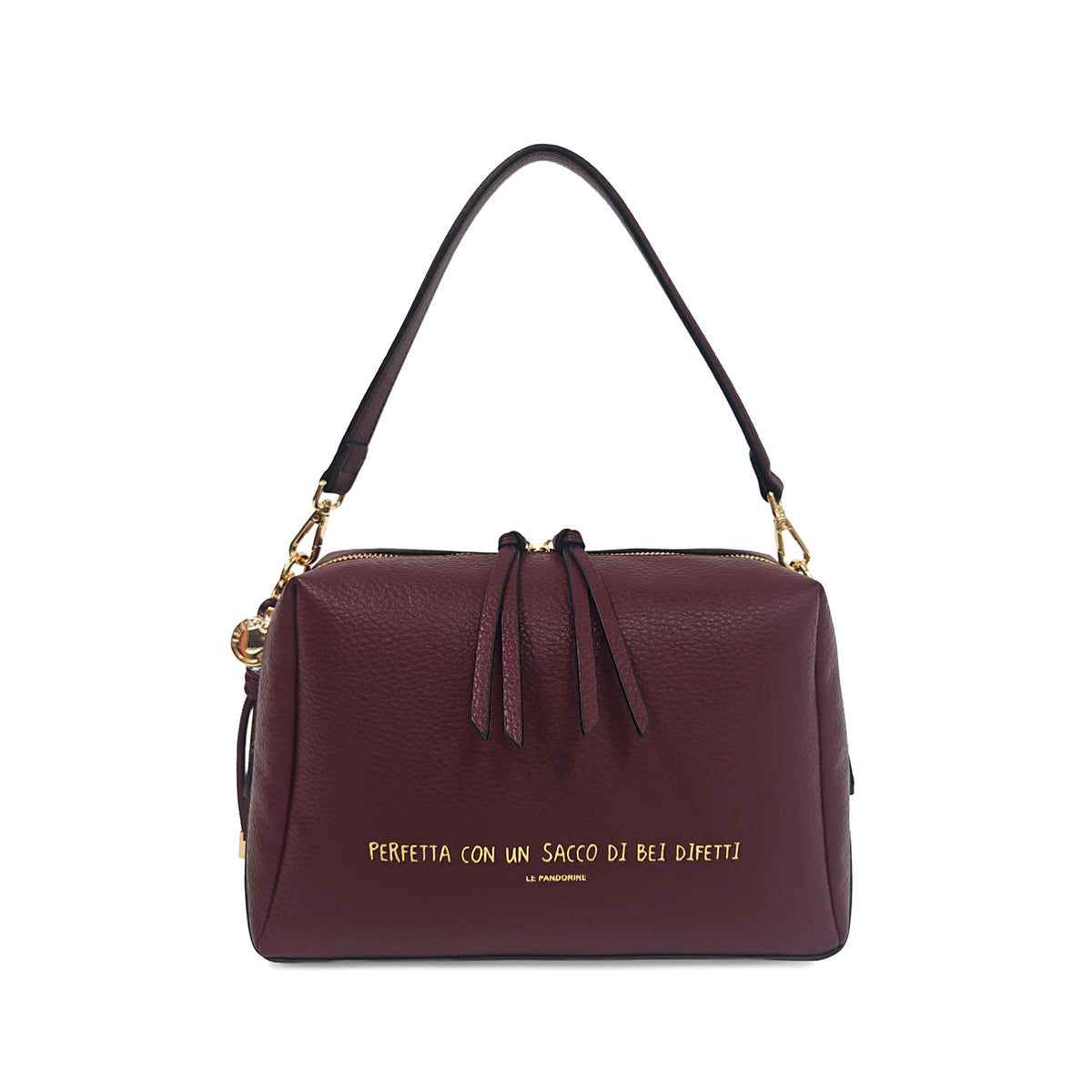 PF266B550.CHR - Borsa a spalla Berlino colore vinaccia - NERO | Le Pandorine