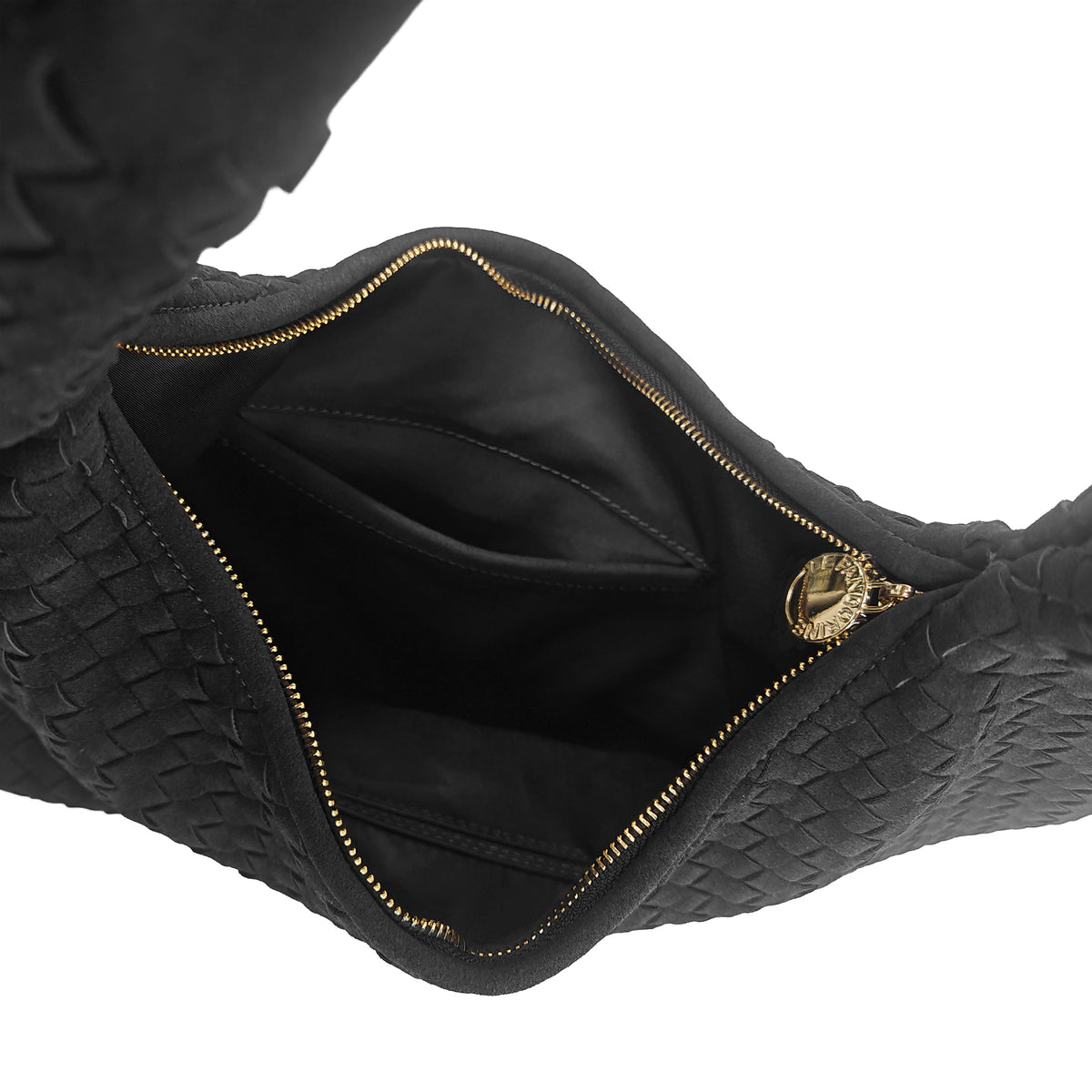 PF268B585.C99 - Hobo grande intrecciata Panama colore nero - NERO | Le Pandorine