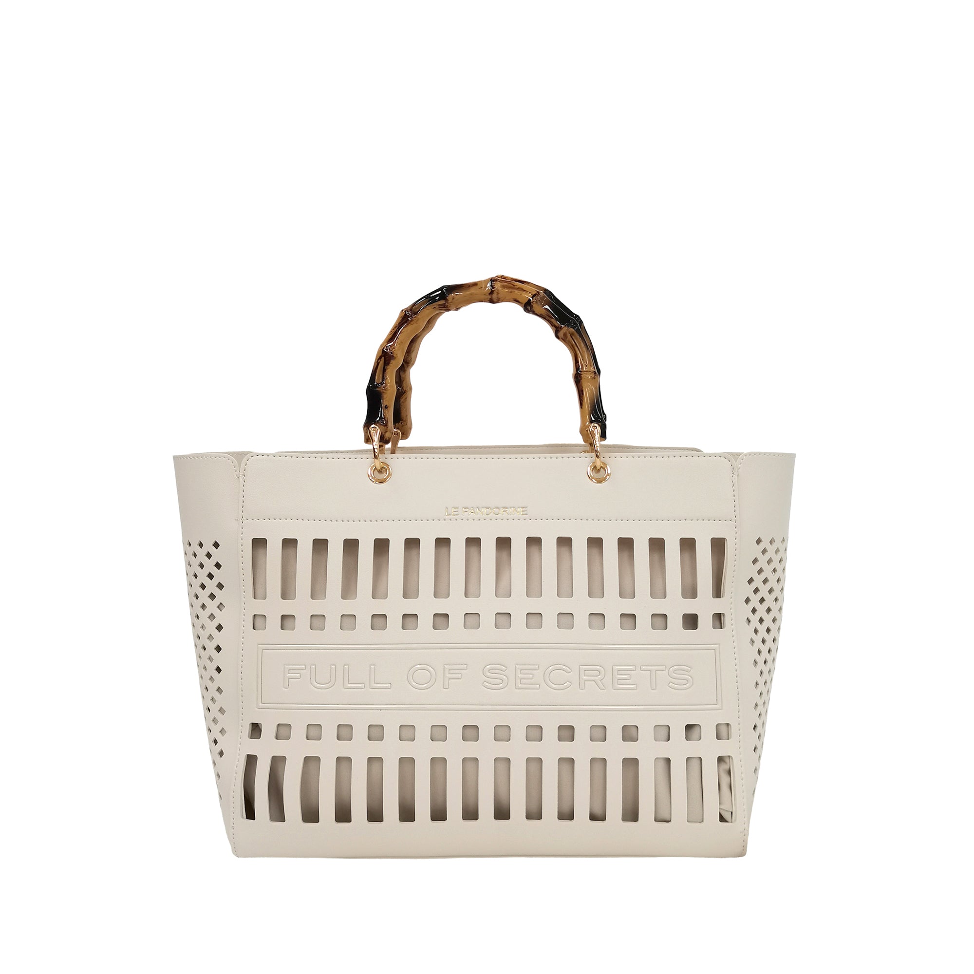 white Laser Mini Handbag - Women's Handbags | Le Pandorine