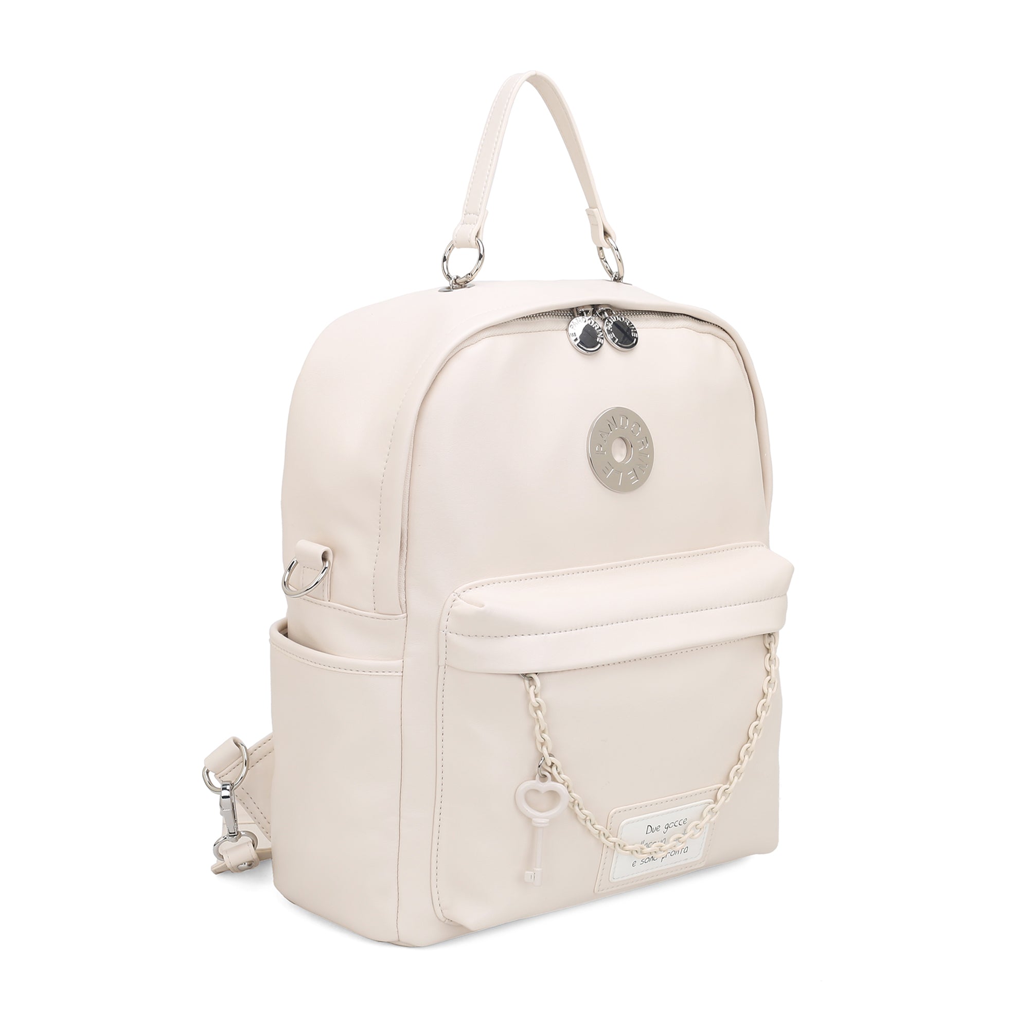 white Backpack Mirella With Charm - WHITE | Le Pandorine