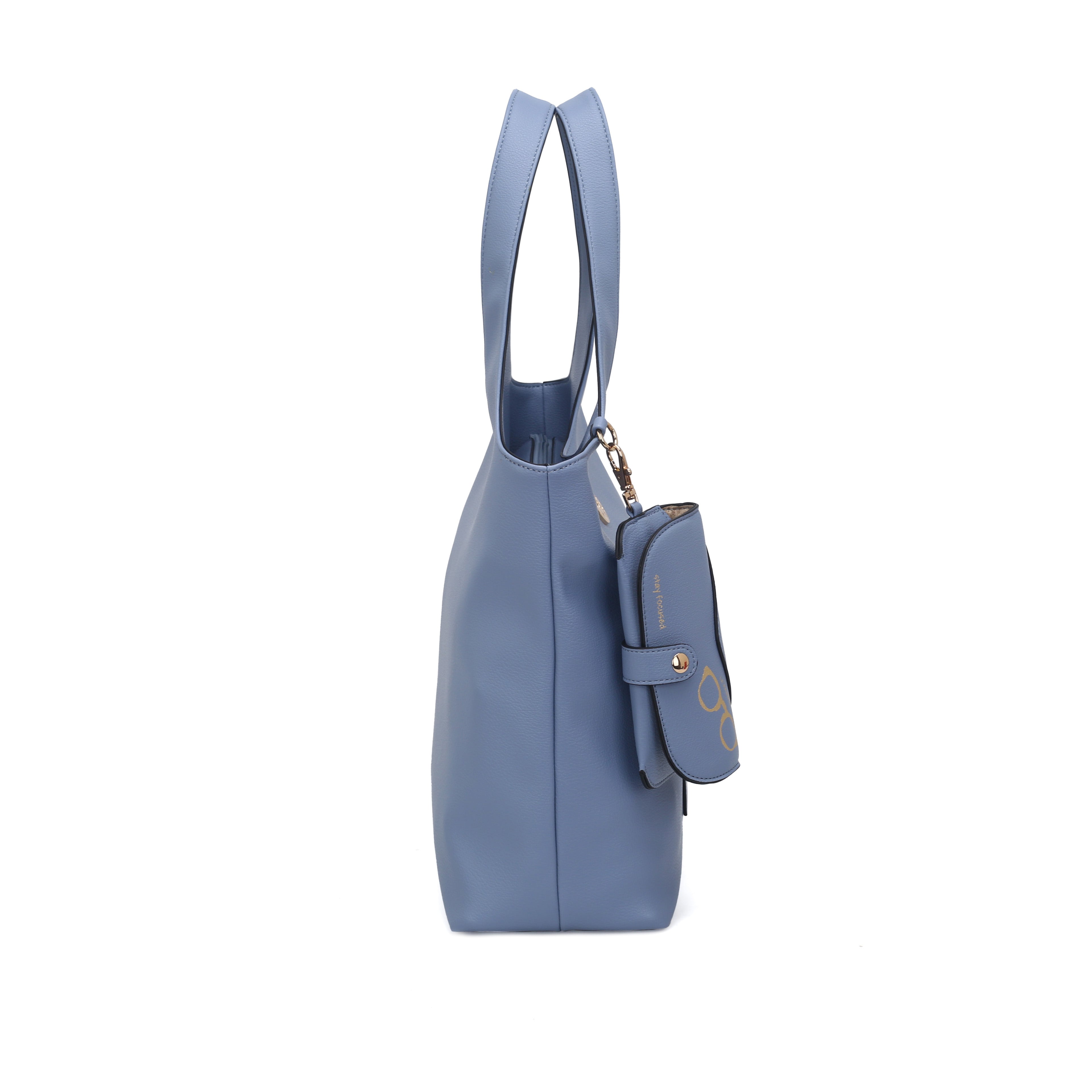 light blue Focus Bag With Charm Glasses Holder - Shopping Bags | Le Pandorine