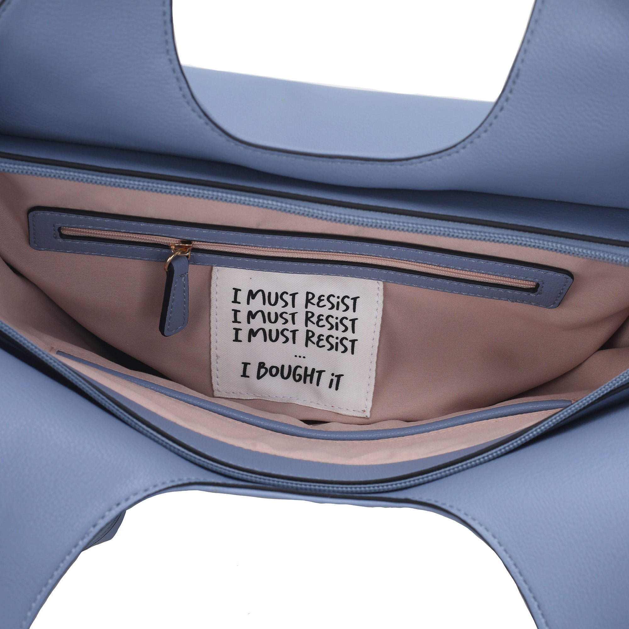 light blue Focus Bag With Charm Glasses Holder - Shopping Bags | Le Pandorine