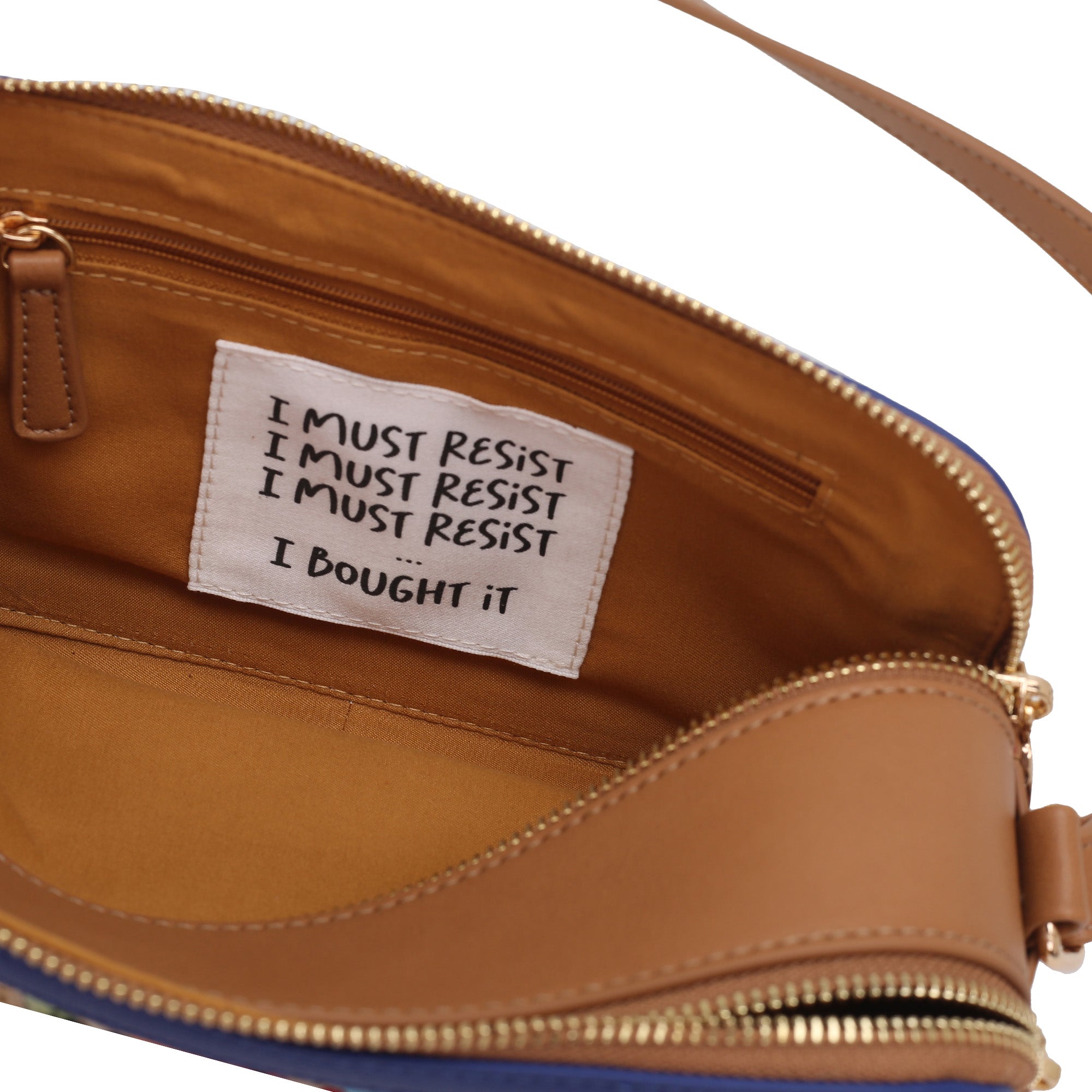 Pochette Raffaella con Portachiavi colore blu - Borse a Tracolla Donna | Le Pandorine