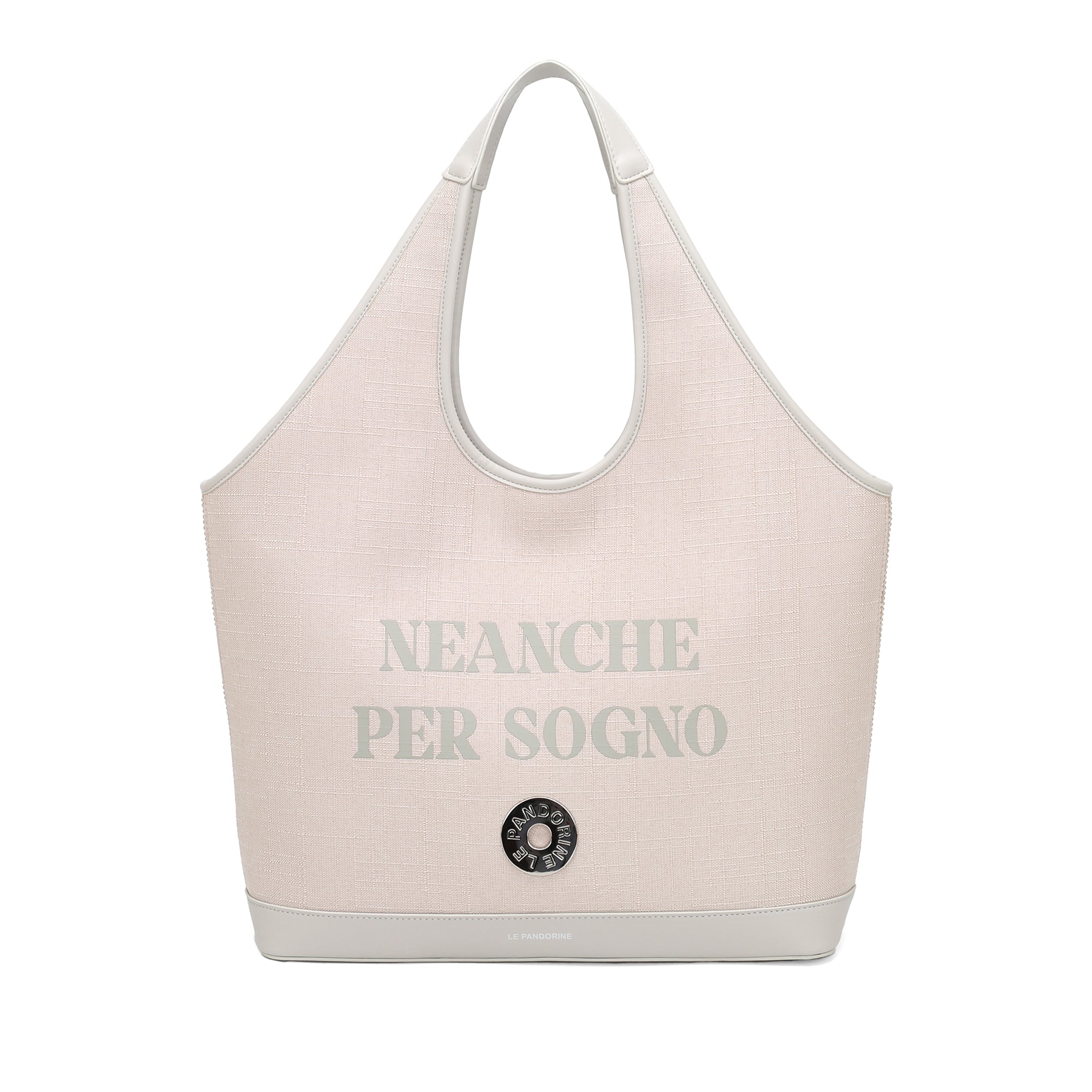 natural Lina Shopper Whit Strass - Shoulder Bags | Le Pandorine