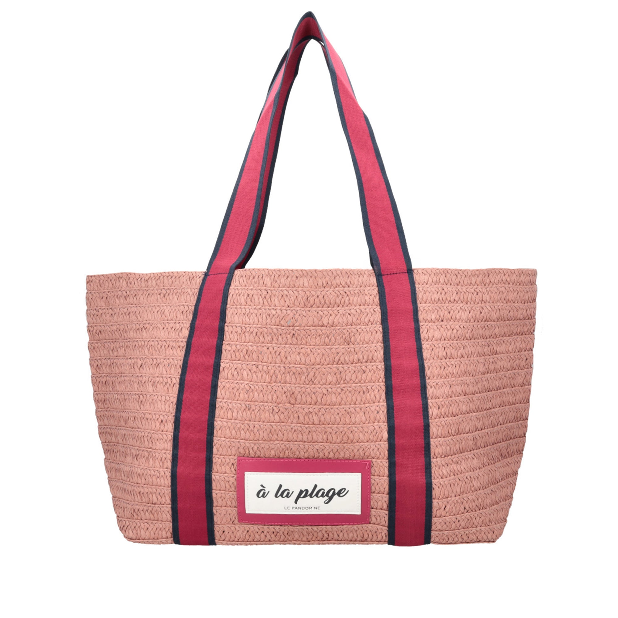 fuchsia Chapeau Bag With Front Handles Hat Holder - Shopping Bags | Le Pandorine