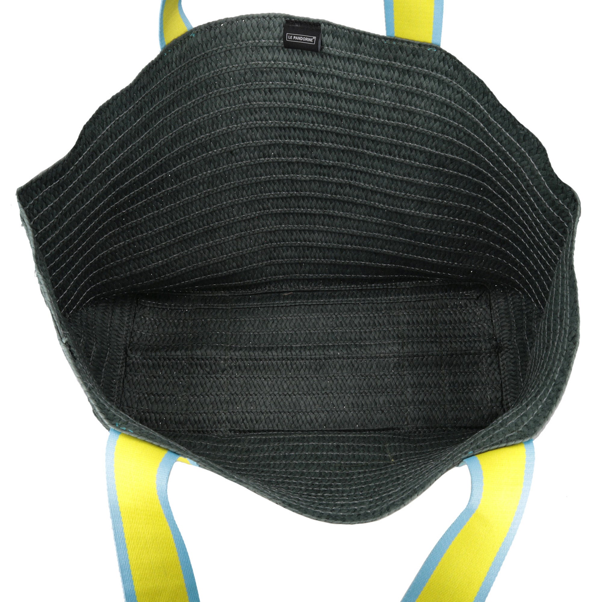 green Chapeau Bag With Front Handles Hat Holder - Shopping Bags | Le Pandorine