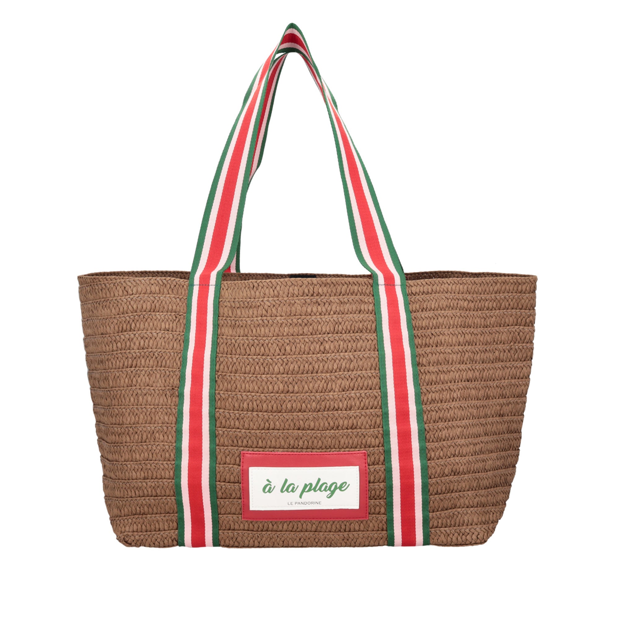 tobacco Chapeau Bag With Front Handles Hat Holder - Shopping Bags | Le Pandorine