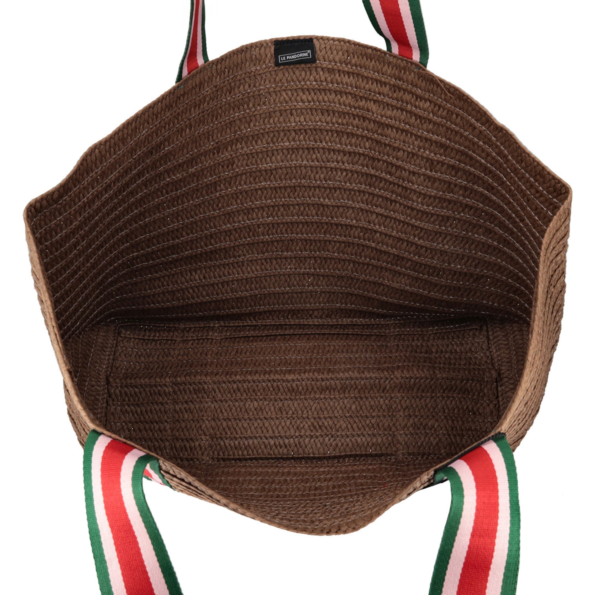 tobacco Chapeau Bag With Front Handles Hat Holder - Shopping Bags | Le Pandorine
