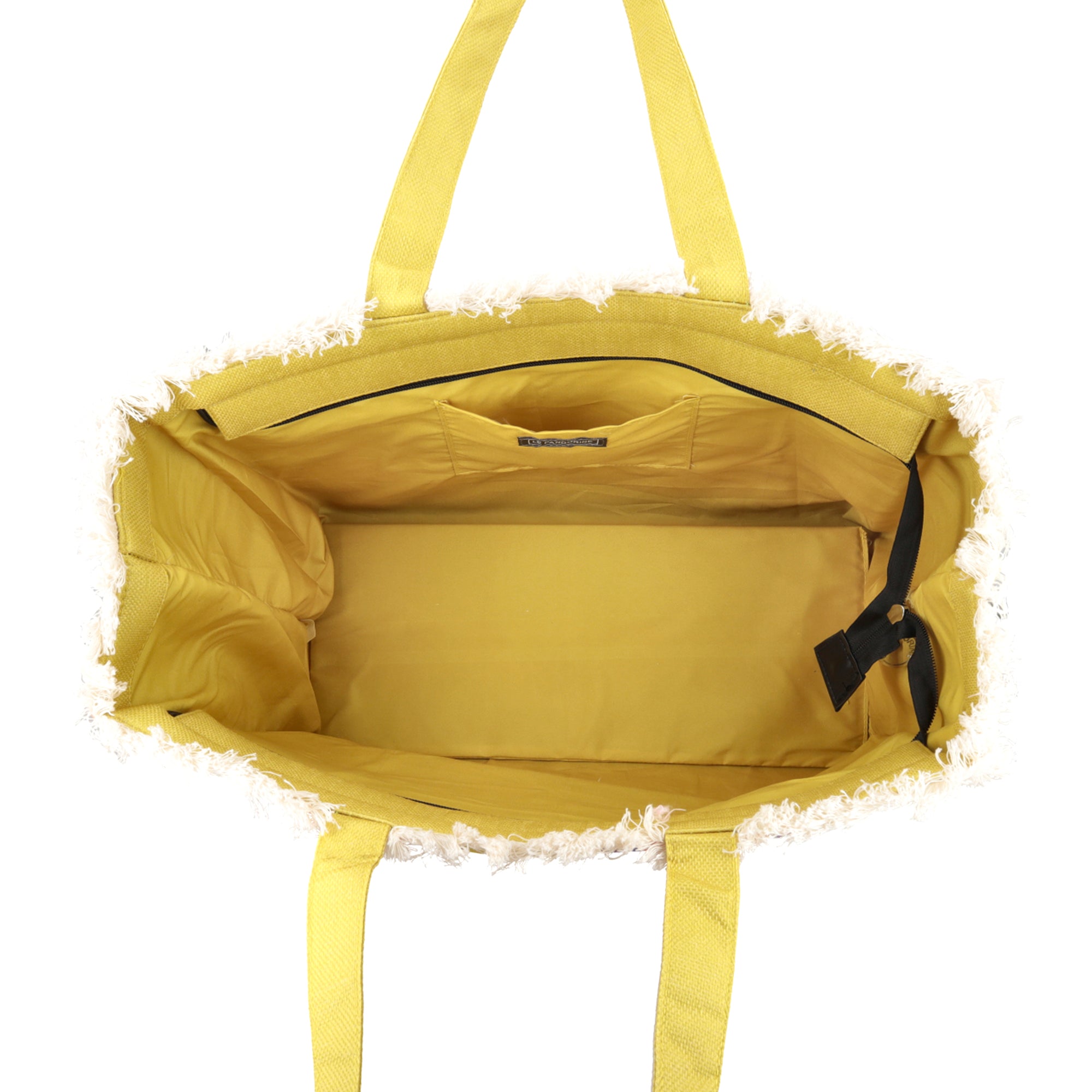 dark purple Marina Beach Bag Fringed - Shopping Bags | Le Pandorine