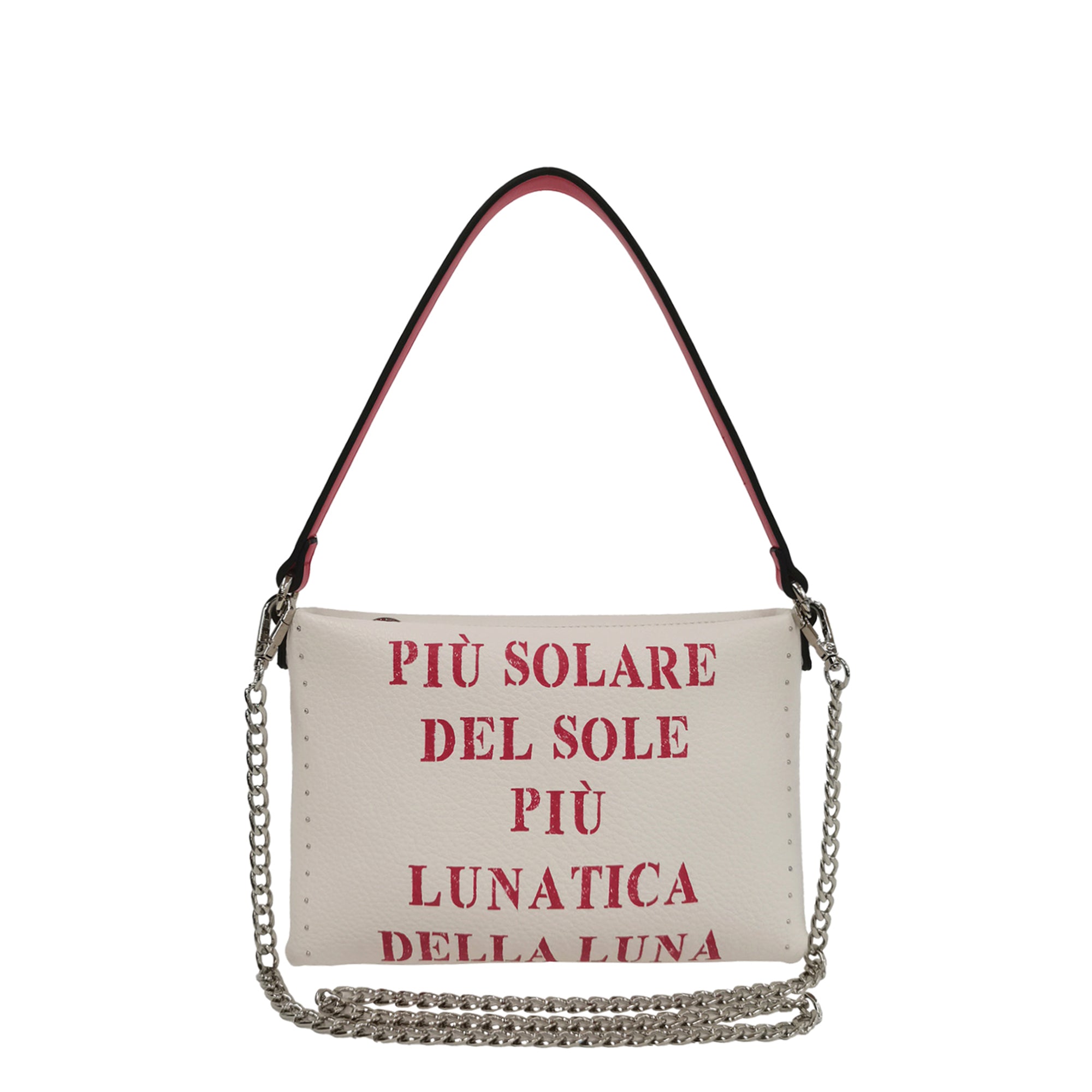 Pochette Lola Con Borchie Laterali colore rosso - Borse Donna | Le Pandorine