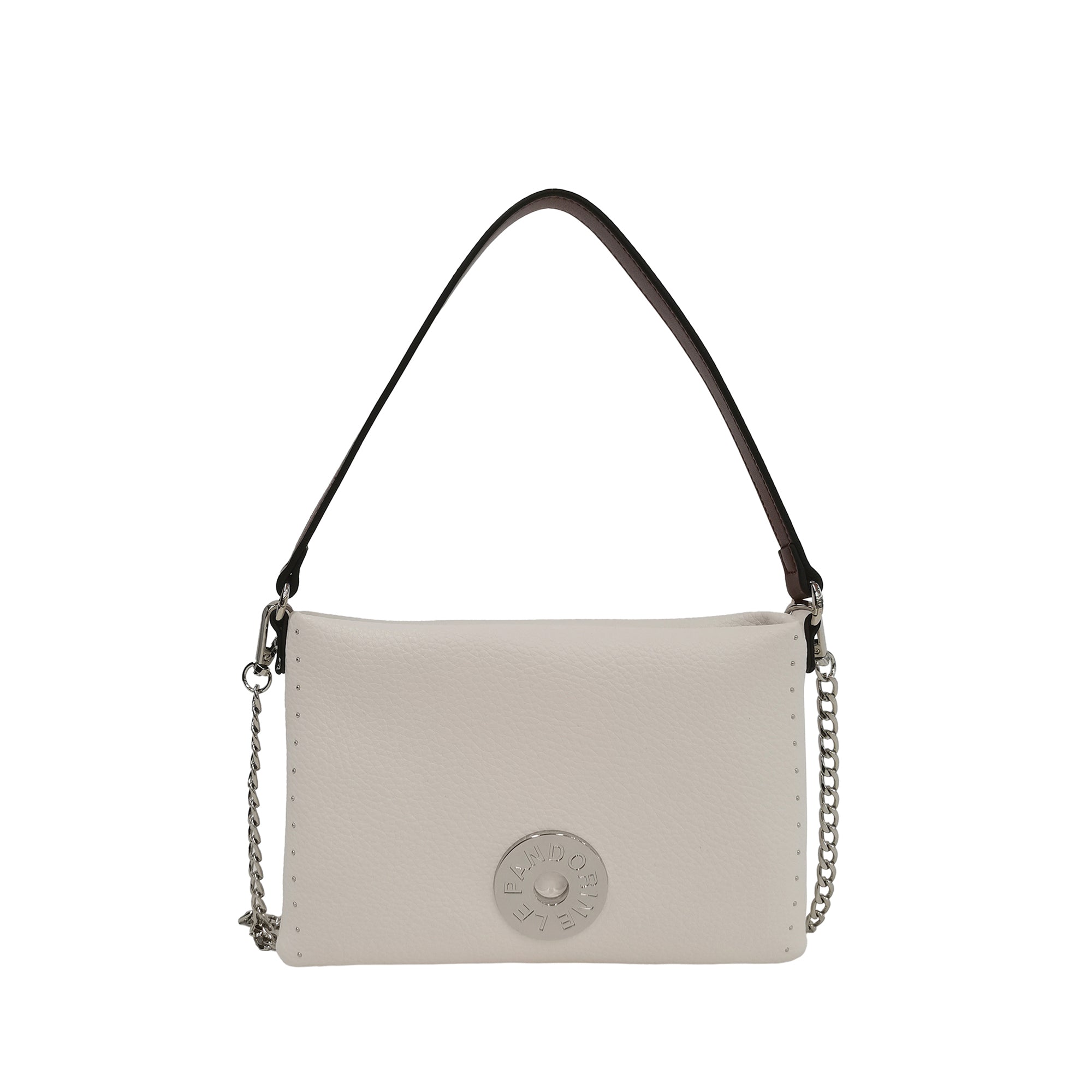 Pochette Lola Con Borchie Laterali colore marrone - Borse Donna | Le Pandorine