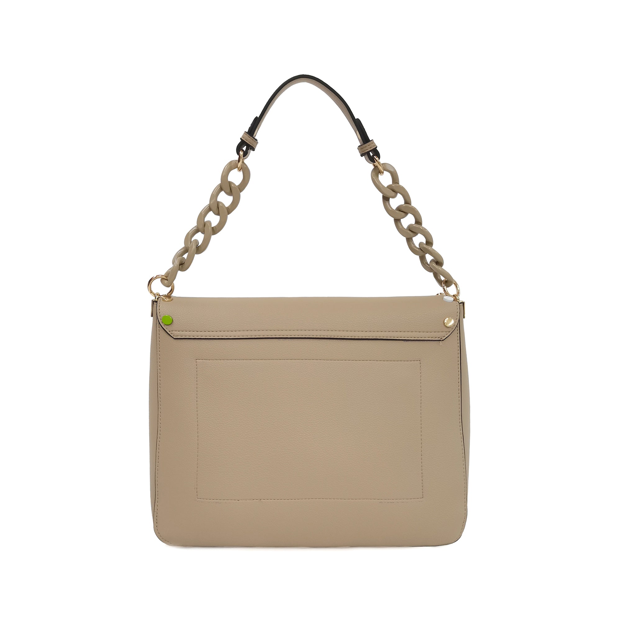 natural Brenda Bag With Studs Multicolor - Shoulder Bags | Le Pandorine