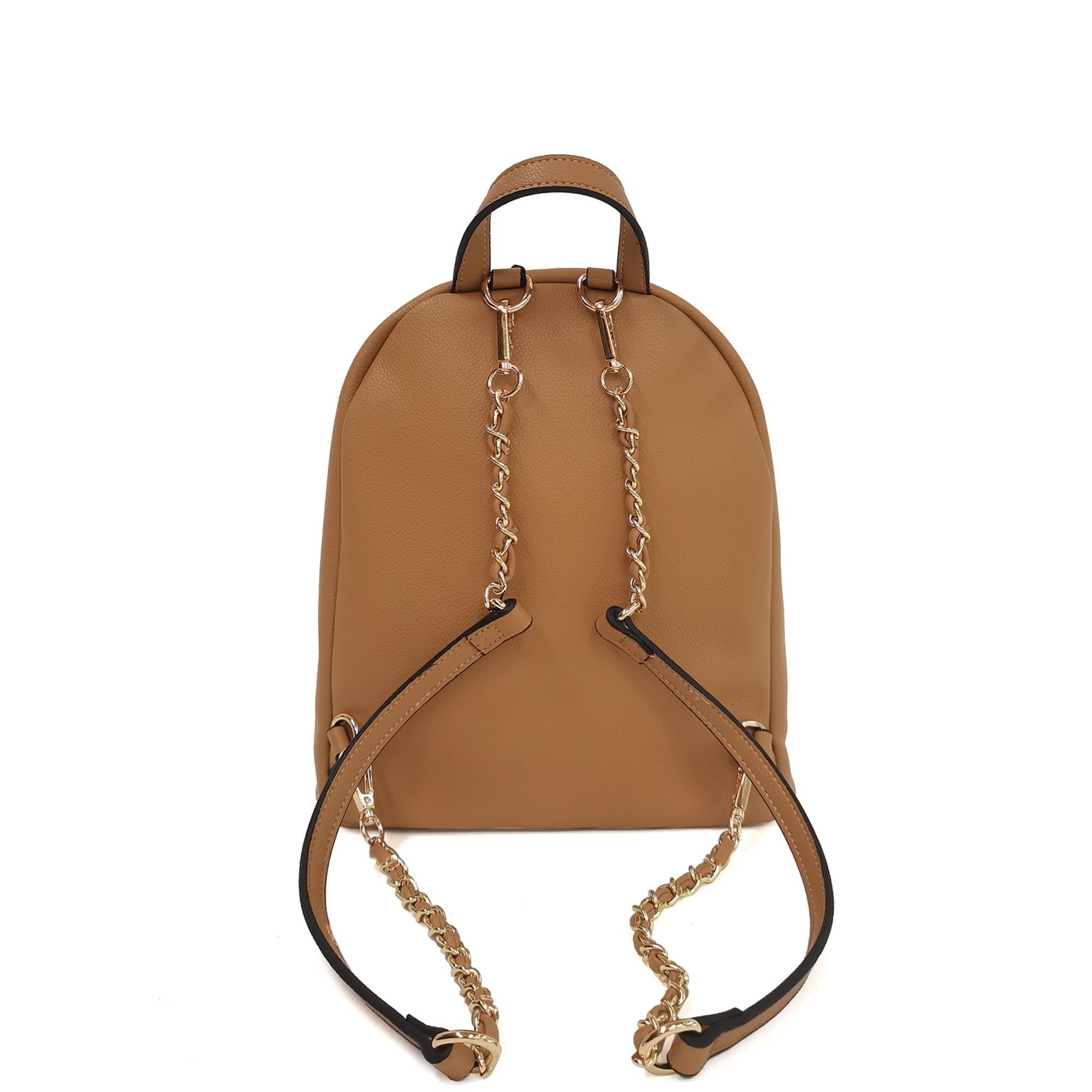 tobacco Brenda Backpack With Studs Multicolor - BROWN | Le Pandorine