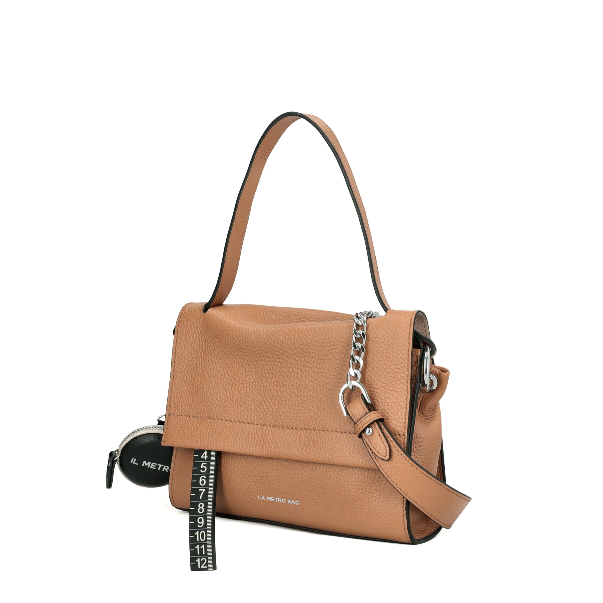 Borsa a spalla mini La Metro Bag colore tabacco - MARRONE | Le Pandorine