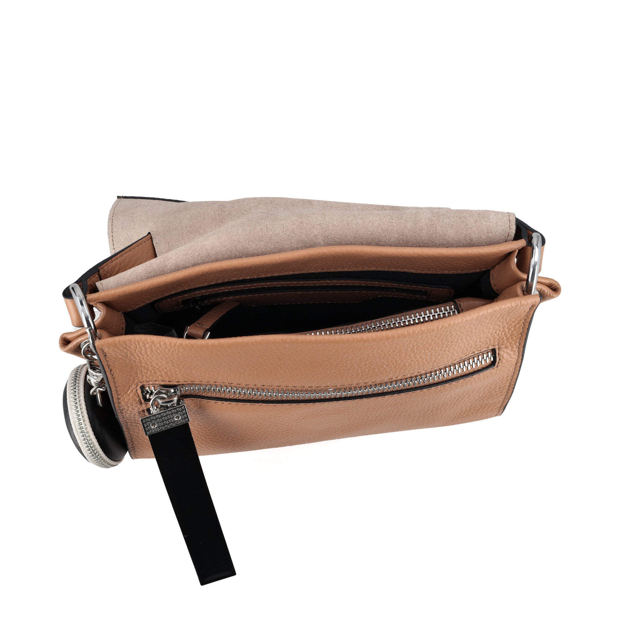 Borsa a spalla mini La Metro Bag colore tabacco - MARRONE | Le Pandorine