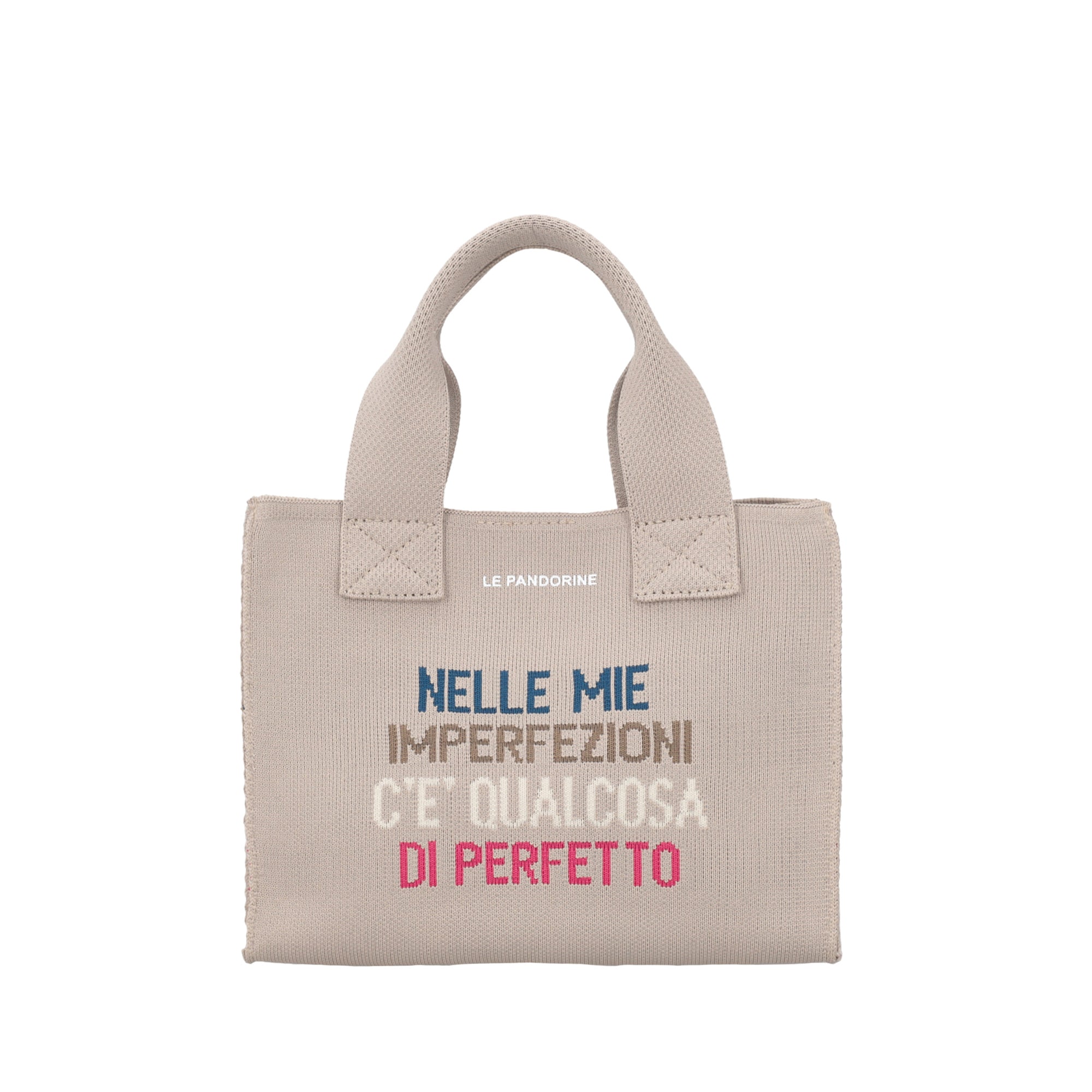 Jackie mini bag in sand-colored canvas - Women's Crossbody Bag | Le Pandorine