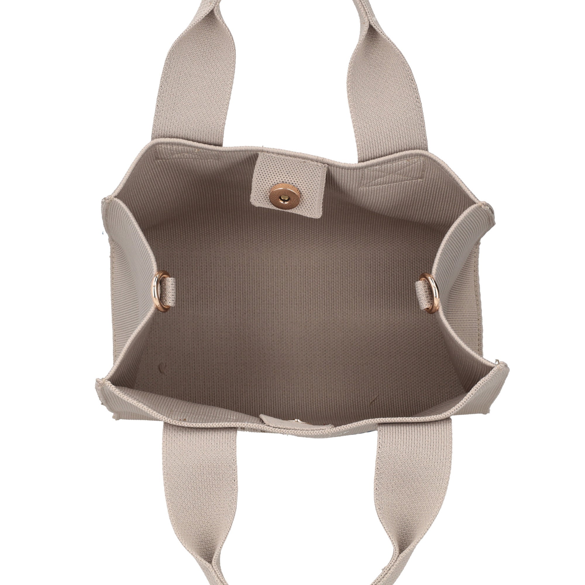 Jackie mini bag in sand-colored canvas - Women's Crossbody Bag | Le Pandorine