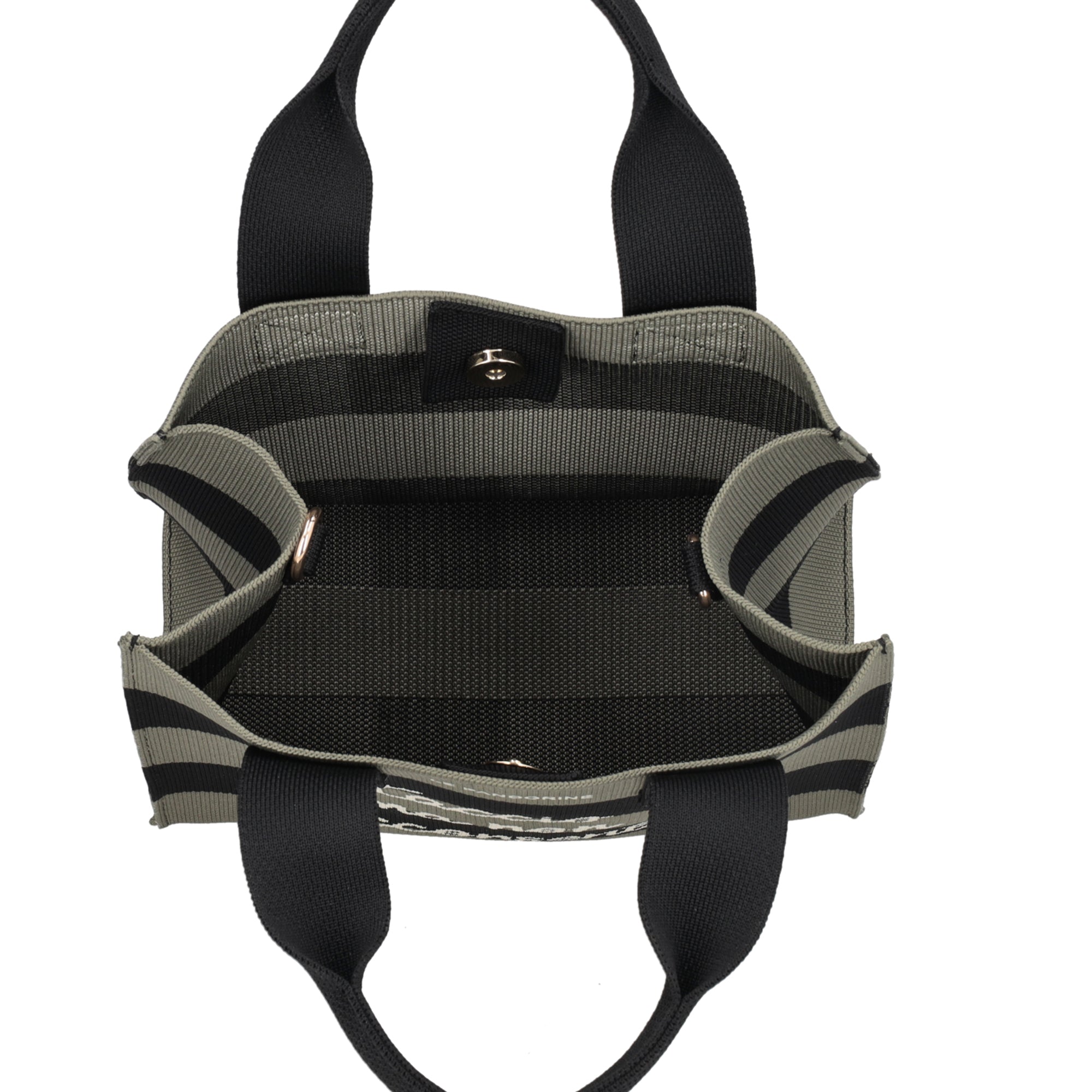 Jackie mini bag in green canvas - Women's Crossbody Bag | Le Pandorine