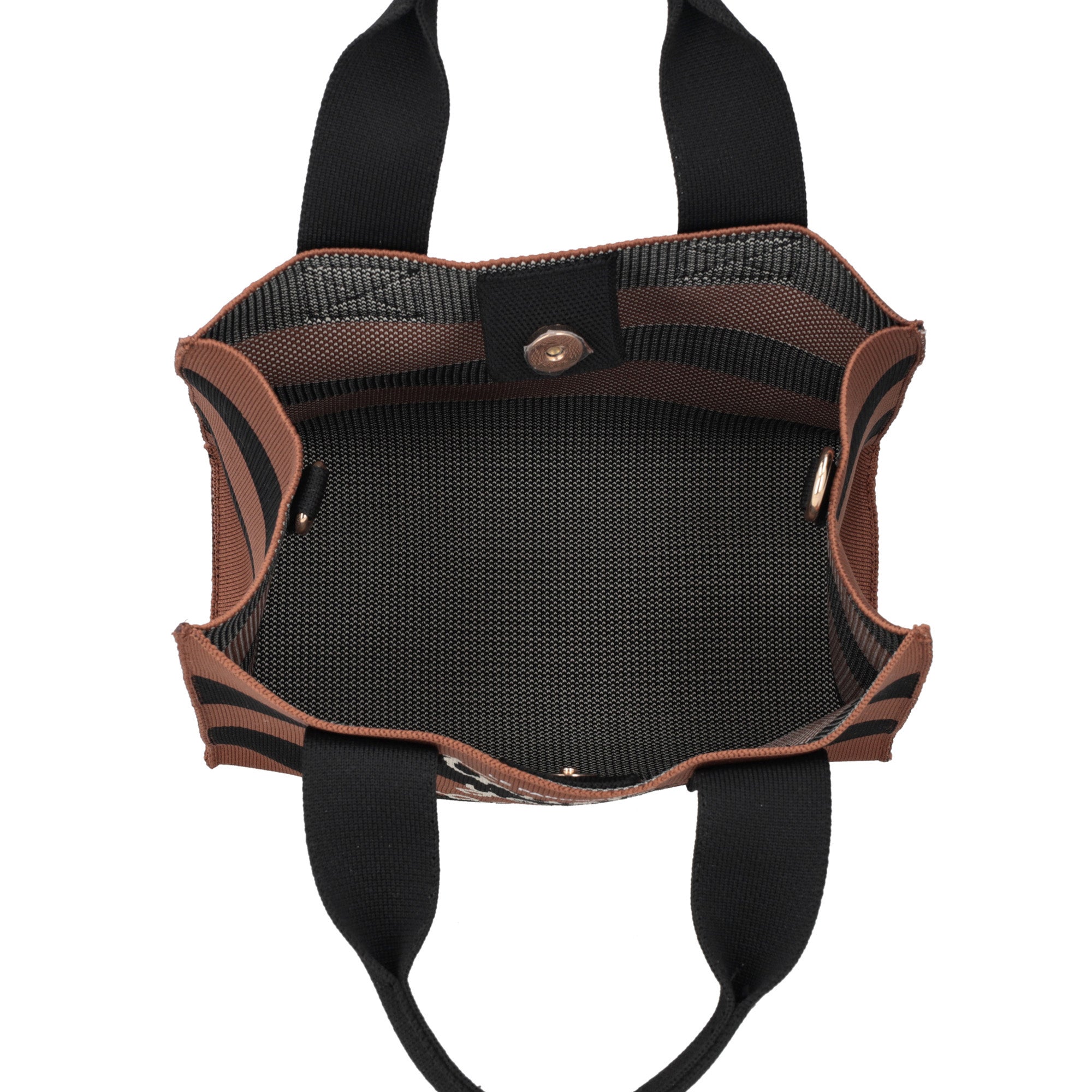 Jackie mini bag in brown canvas - Women's Crossbody Bag | Le Pandorine