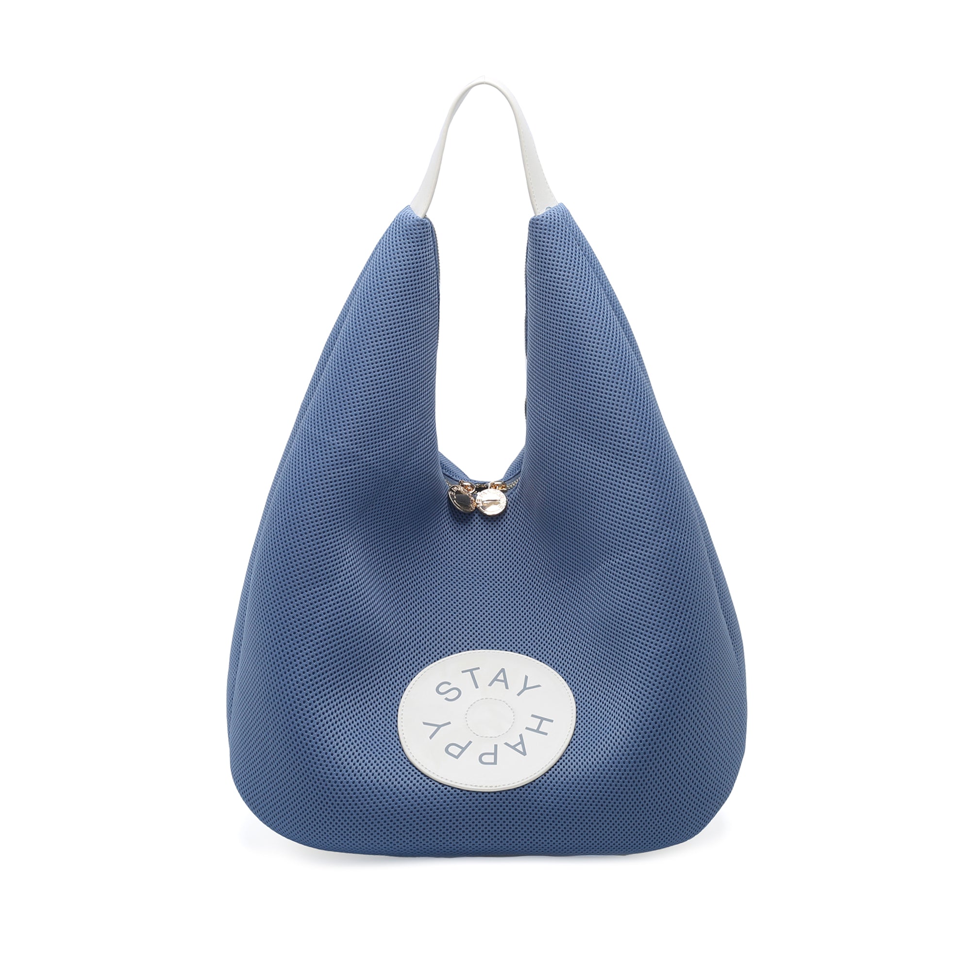 Susanna mesh bag in avio blue color - Shoulder Bags | Le Pandorine