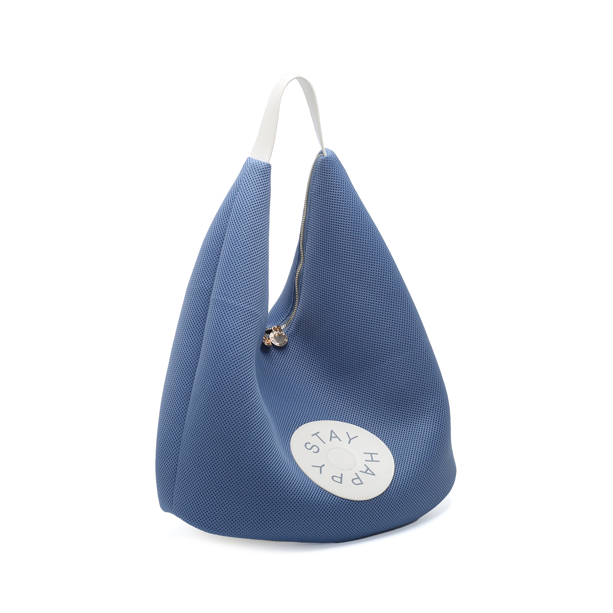 Susanna mesh bag in avio blue color - Shoulder Bags | Le Pandorine