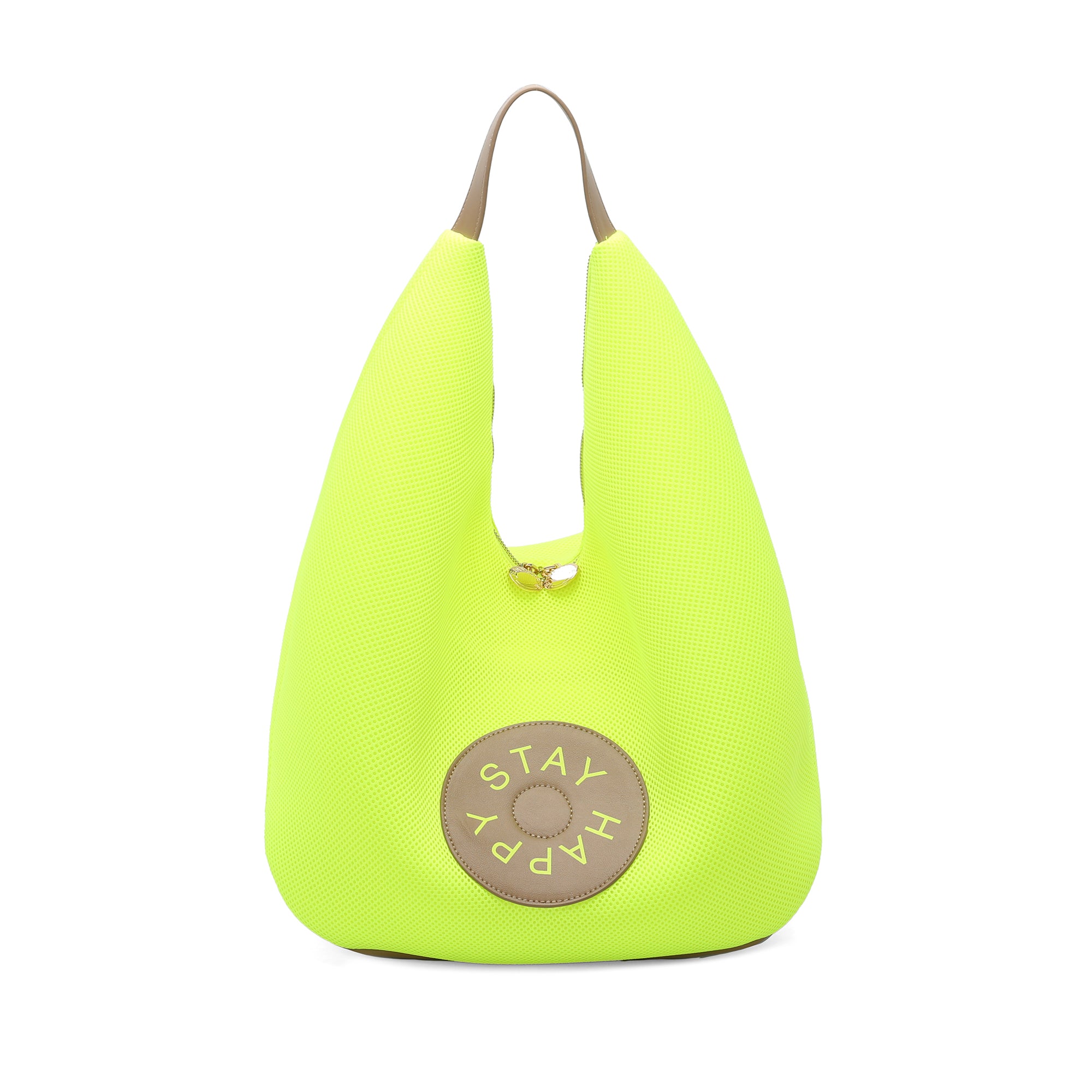 Susanna mesh bag lime color - Shoulder Bags | Le Pandorine