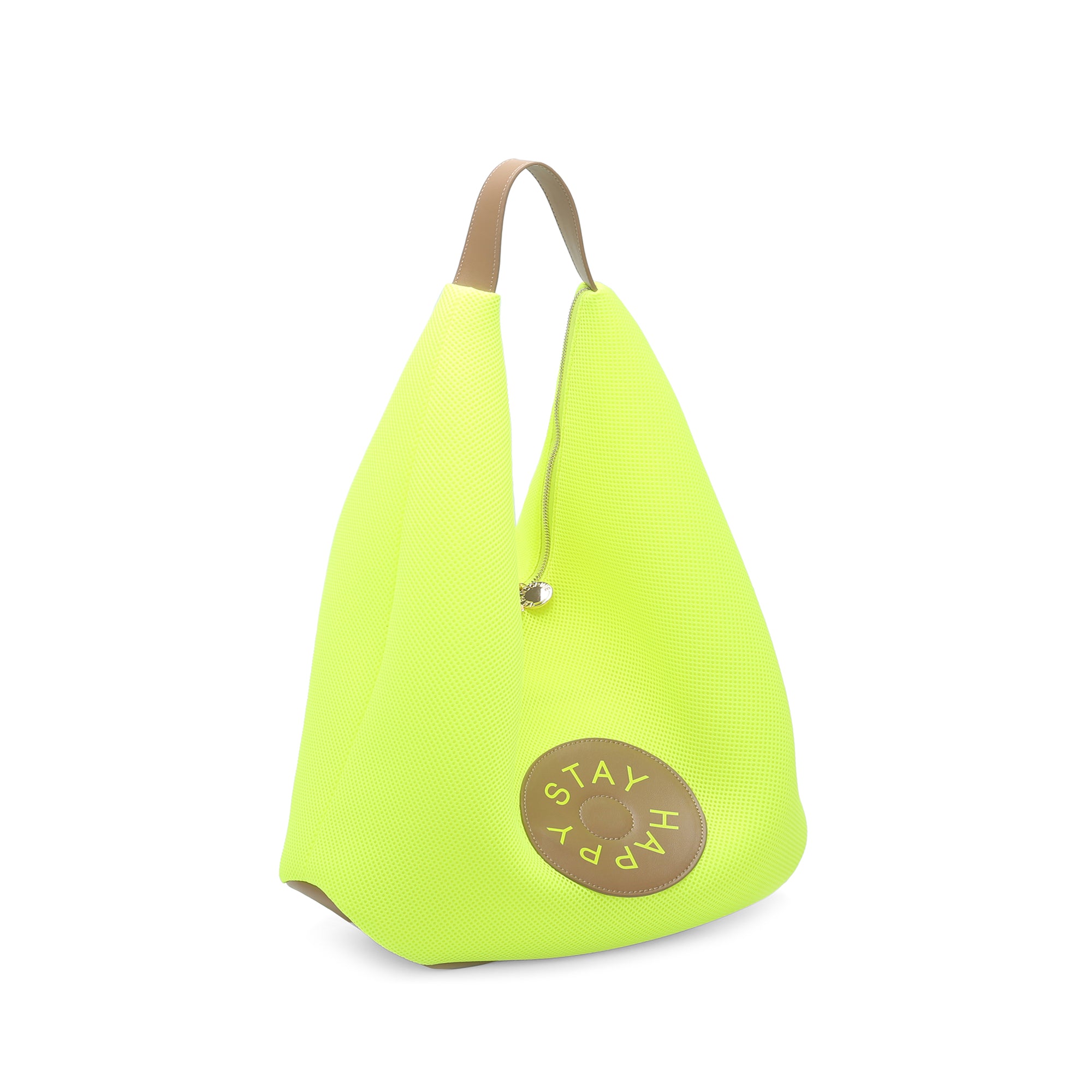 Susanna mesh bag lime color - Shoulder Bags | Le Pandorine