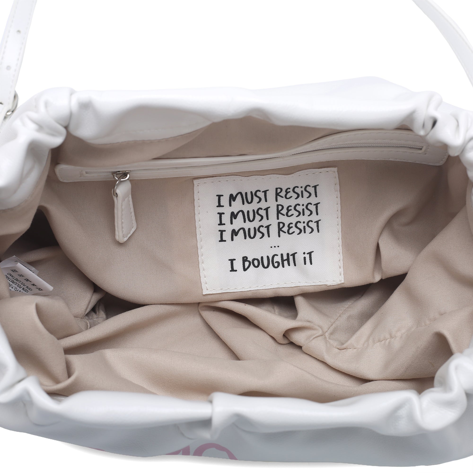 Pochette Happy Bag con Tracolla a Catena colore bianco - Pochette | Le Pandorine