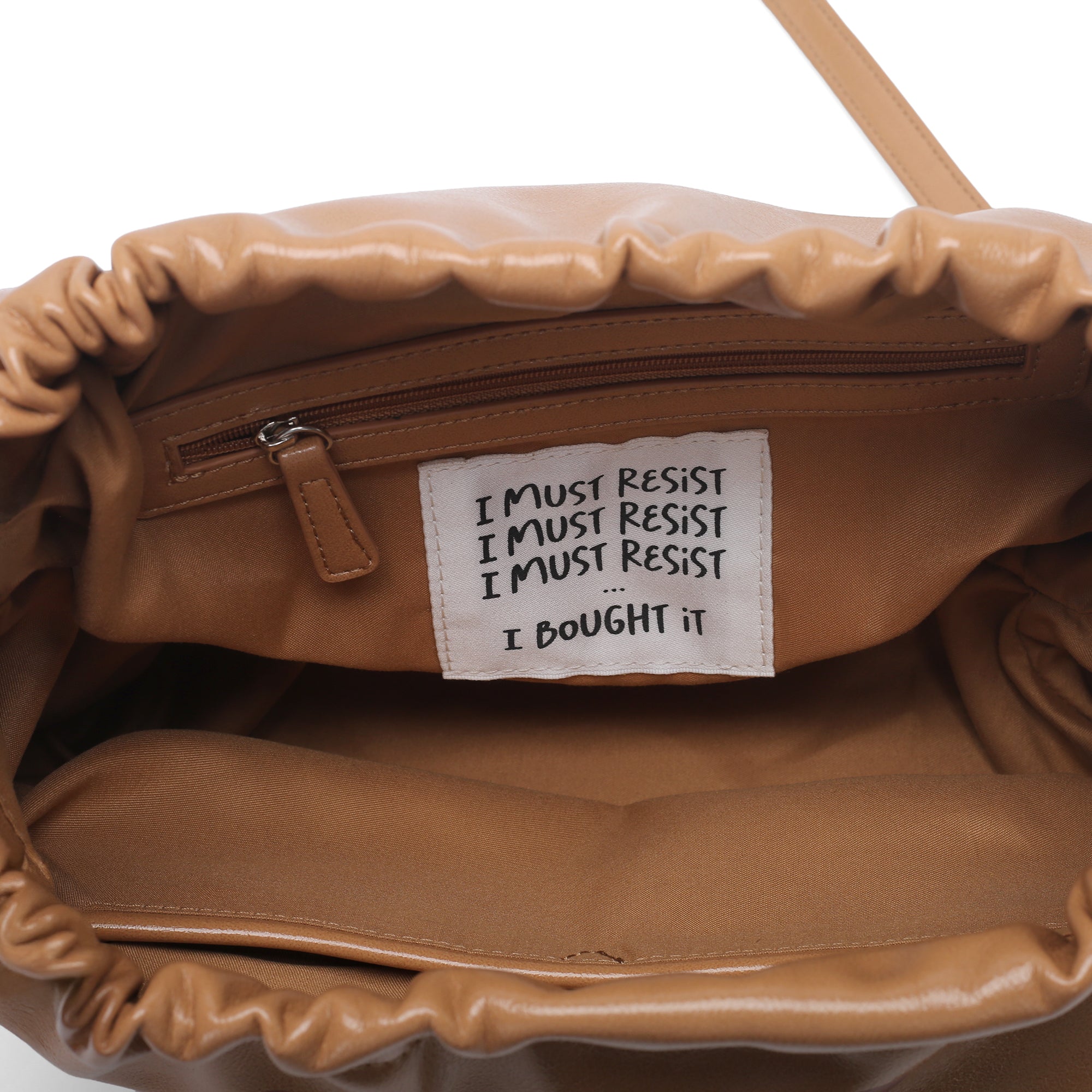 Pochette Happy Bag con Tracolla a Catena colore naturale - Pochette | Le Pandorine