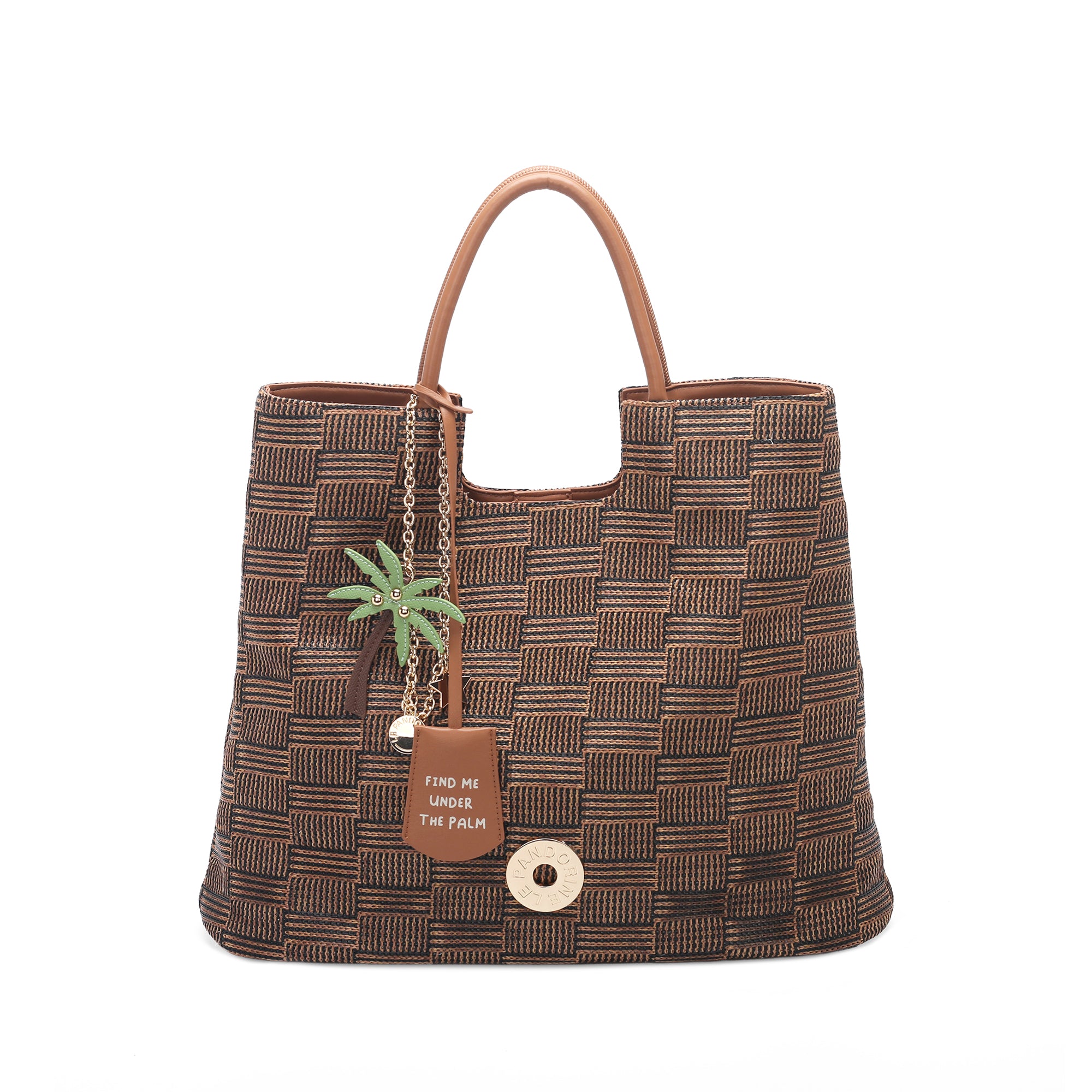 Miriam shopping bag with matching black accessory - Shopping Bags | Le Pandorine