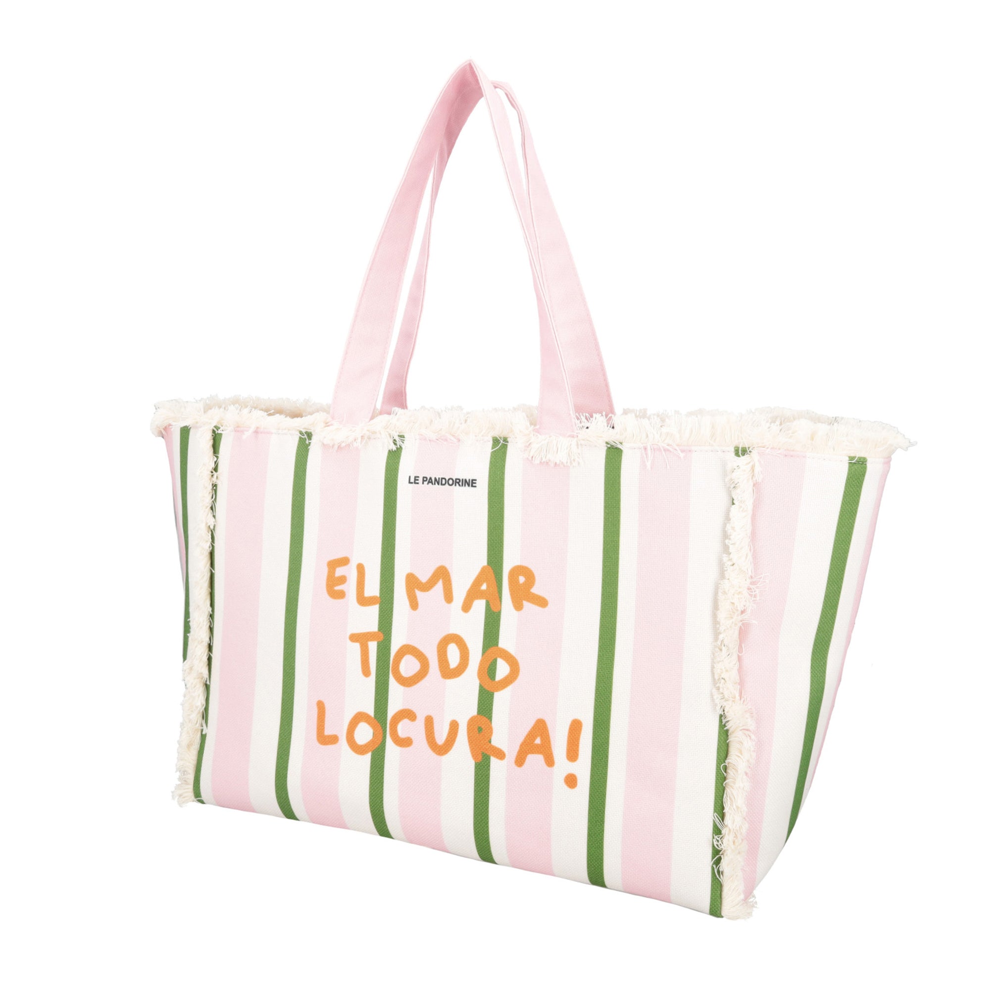 Shopping bag mare Marina in tessuto colore rosa | Le Pandorine