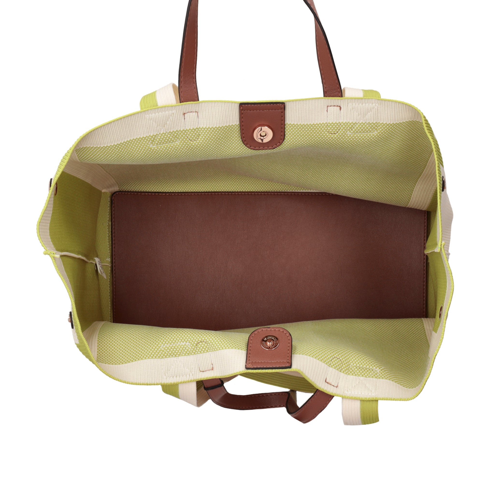 Charlie shopping bag with double handle yellow color - Shopping Bags | Le Pandorine