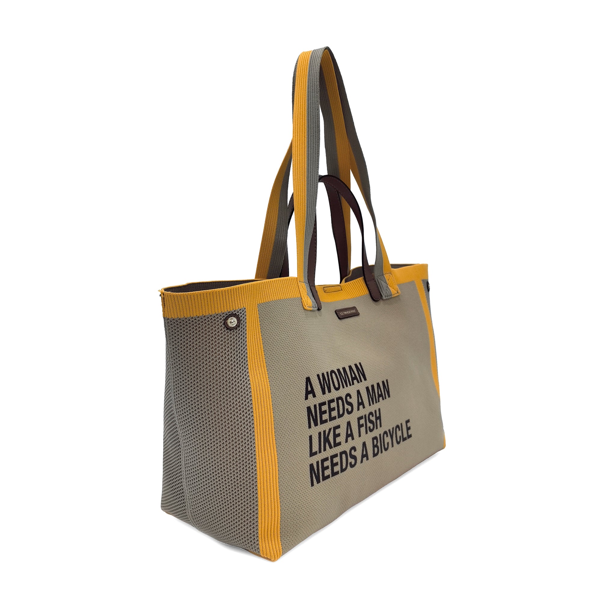 Charlie shopping bag with double orange handle - Shopping Bags | Le Pandorine