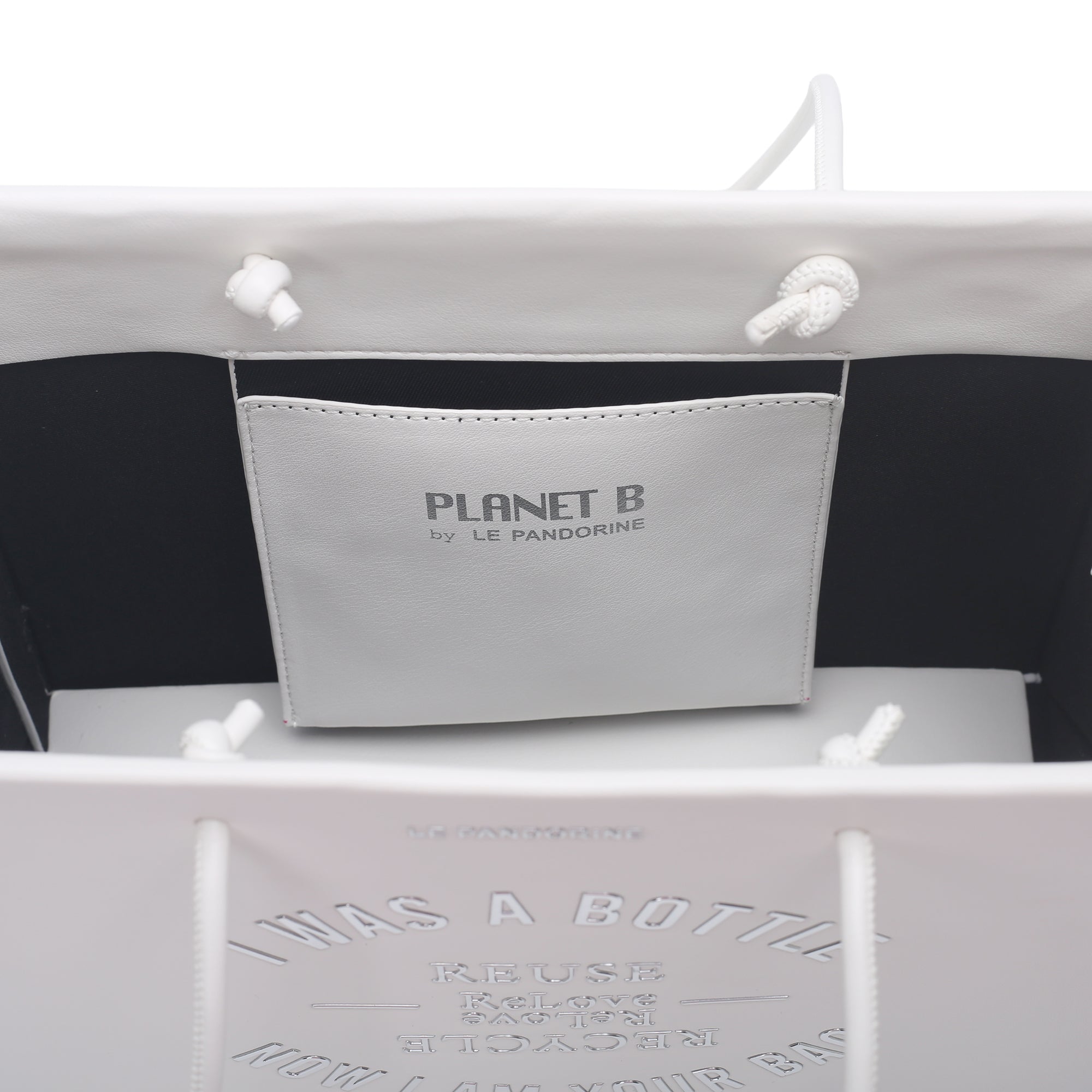 Shopper piccola Bottle Bag colore bianco | Le Pandorine