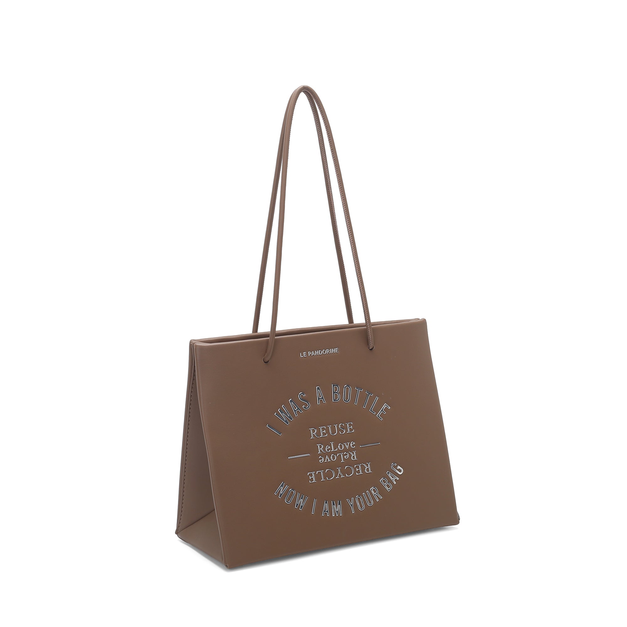 Shopper piccola Bottle Bag colore naturale | Le Pandorine