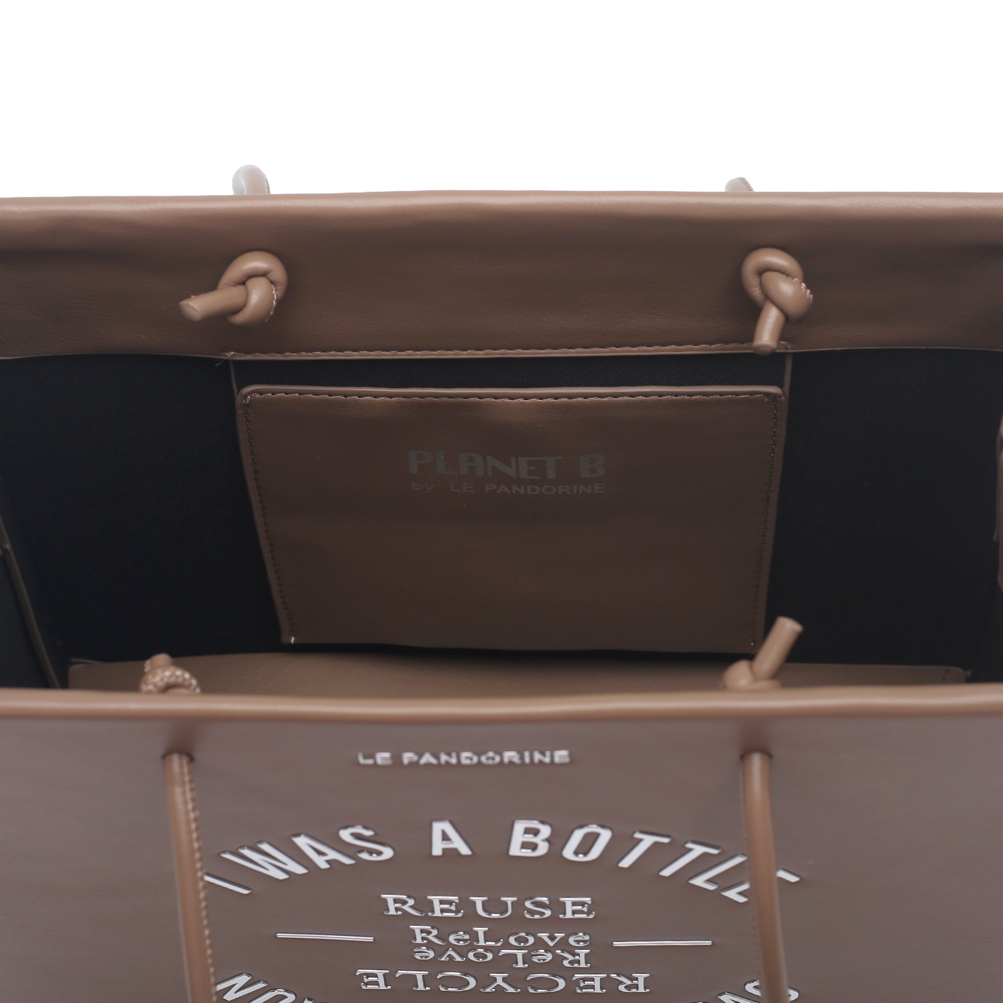 Shopper piccola Bottle Bag colore naturale | Le Pandorine