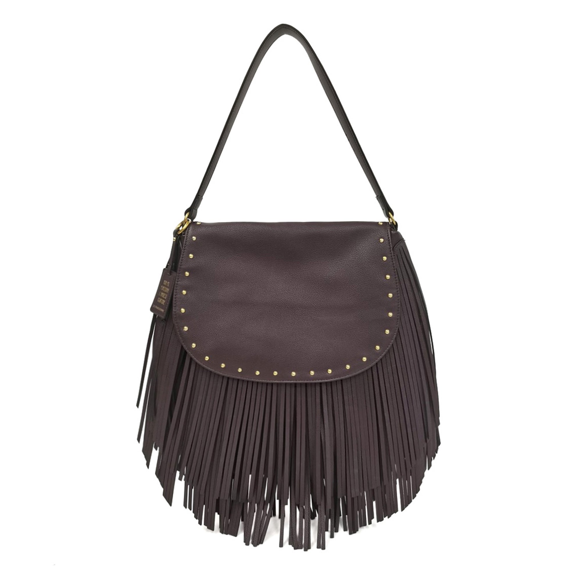 Tracolla media Fringe Hobo colore testa di moro - Collezione Fall Winter | Le Pandorine