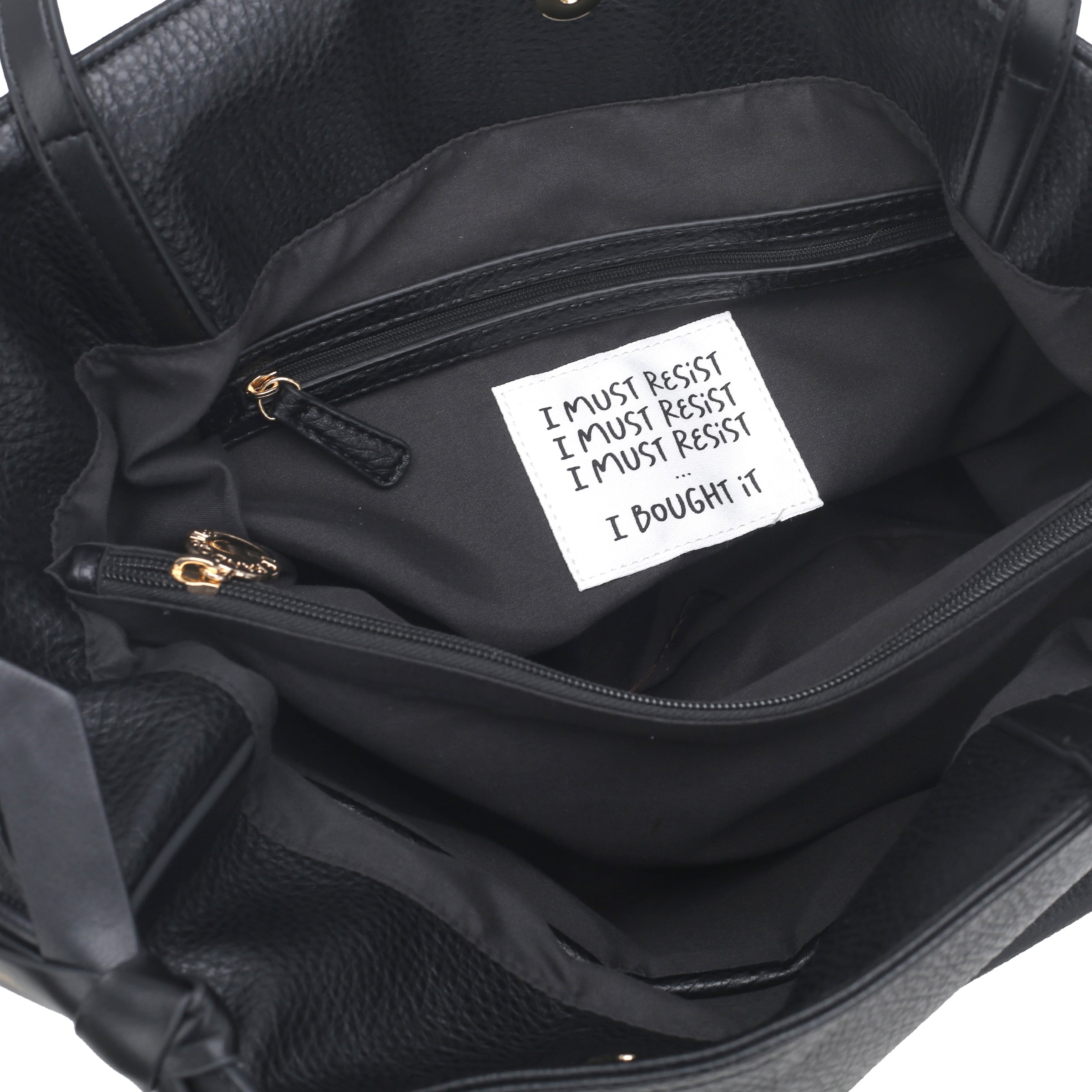 Shopping grande Amina colore nero - Collezione Fall Winter | Le Pandorine