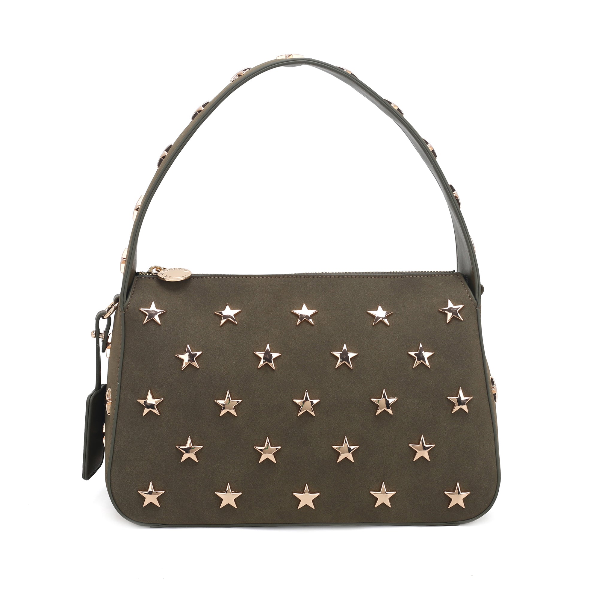 Borsa a spalla media Elena colore verde militare - Collezione Fall Winter | Le Pandorine