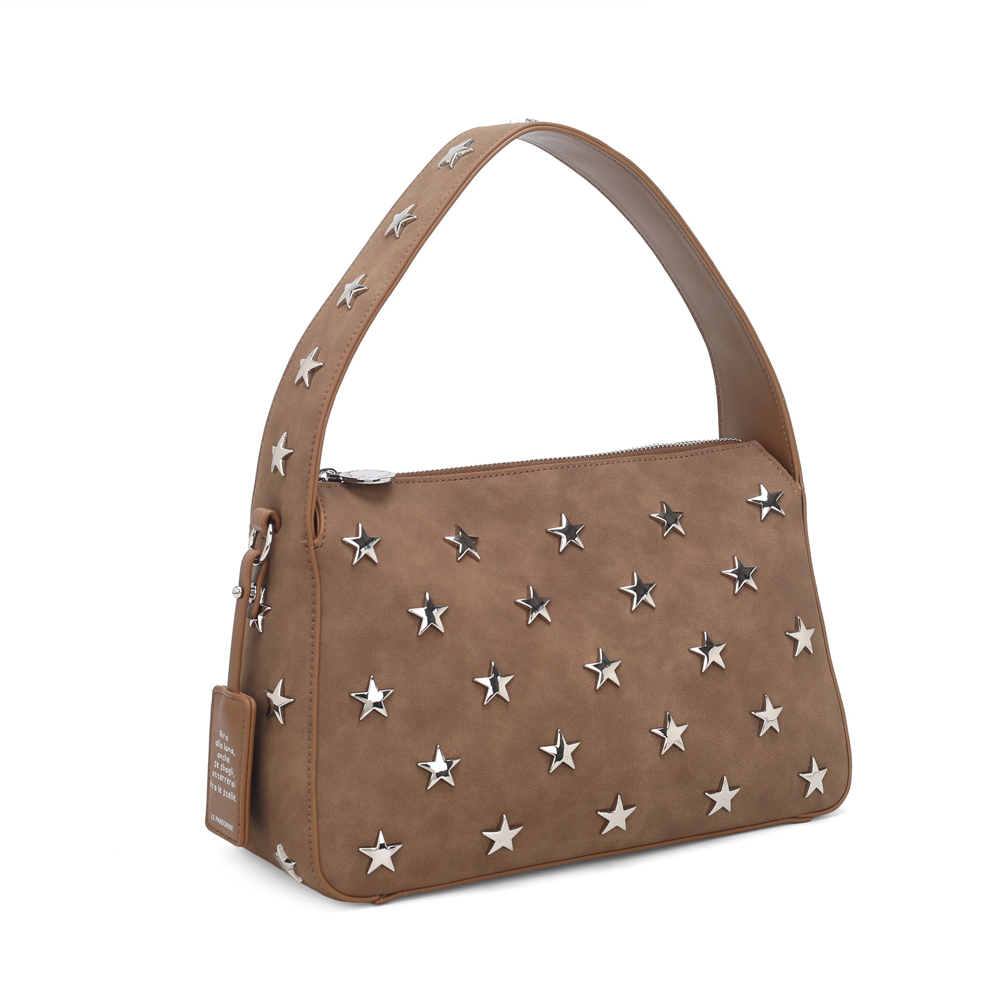 Borsa a spalla media Elena colore legno - Collezione Fall Winter | Le Pandorine