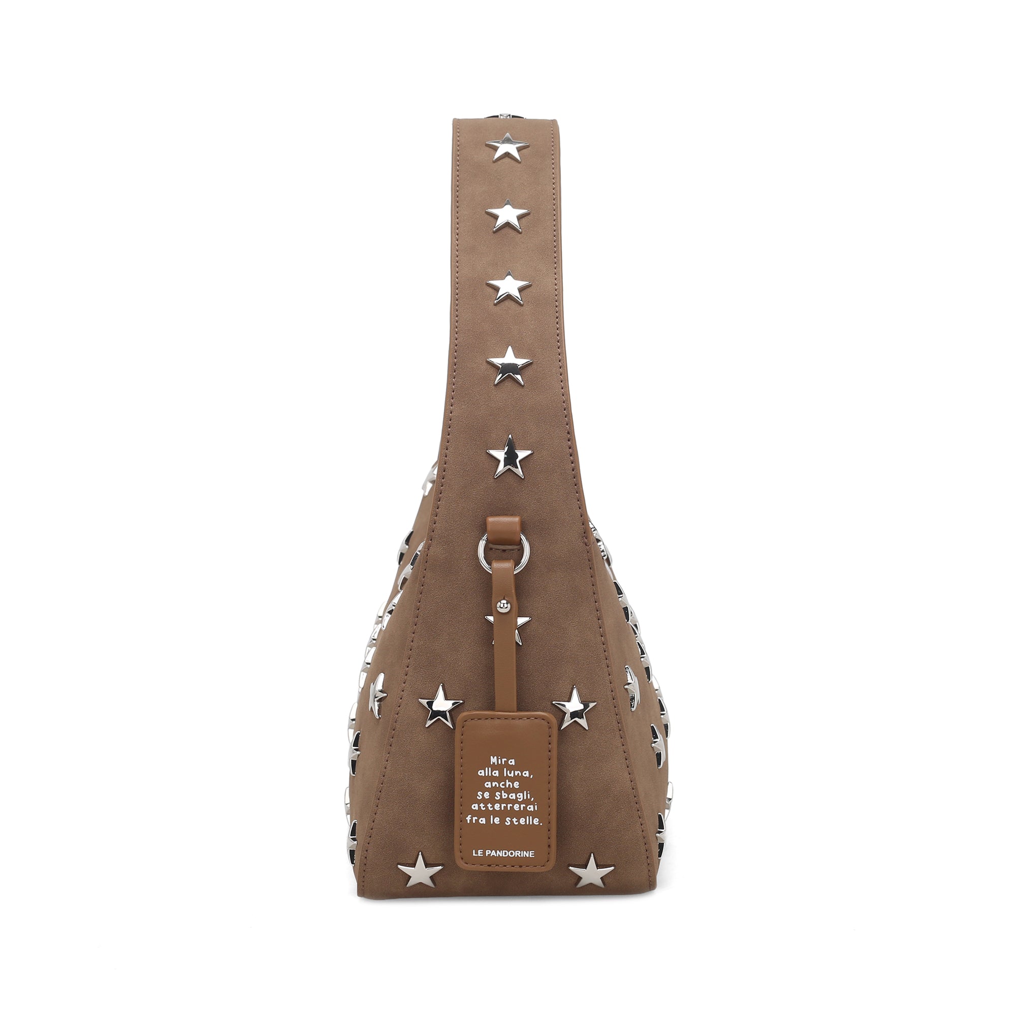 Borsa a spalla media Elena colore legno - Collezione Fall Winter | Le Pandorine