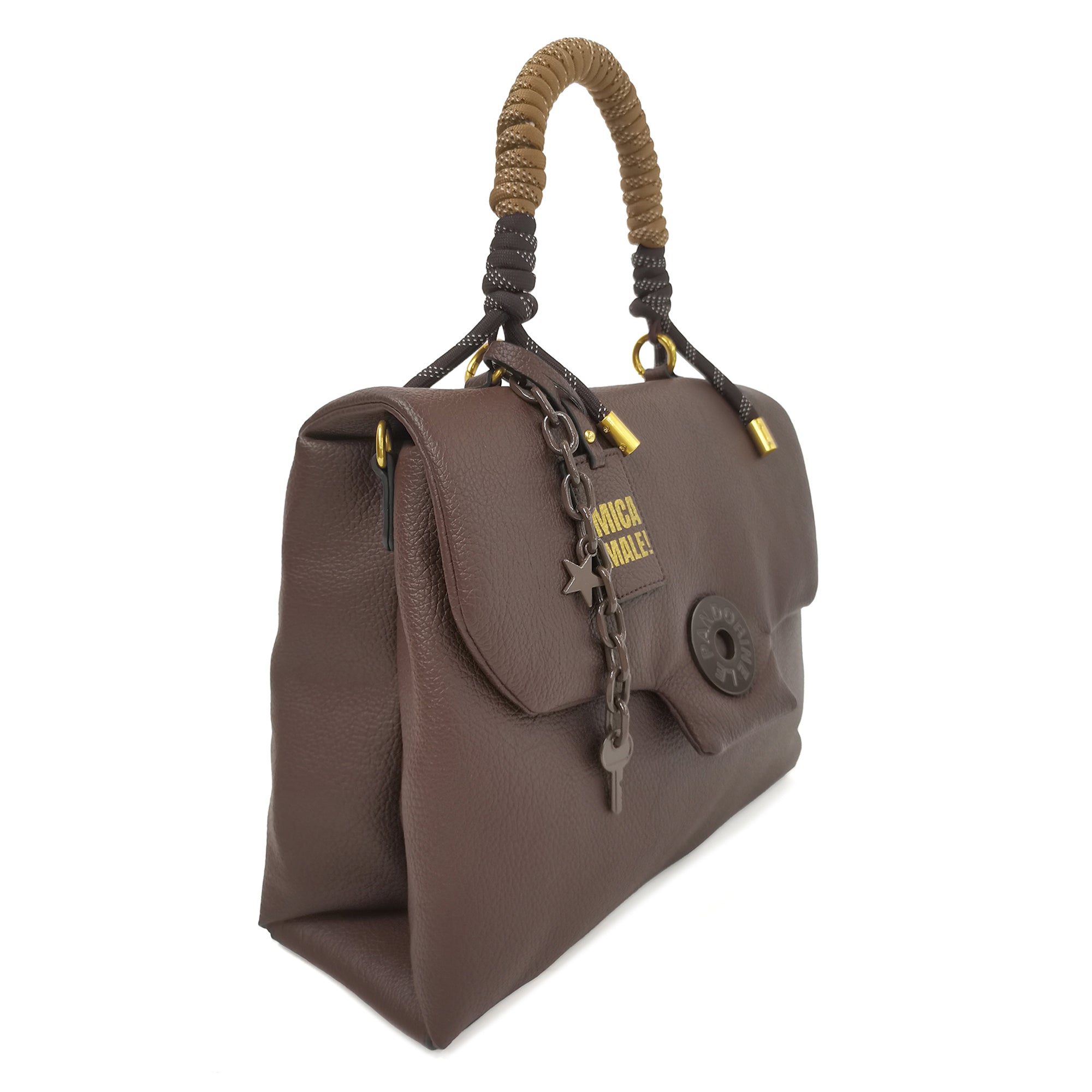 Borsa a spalla media Alex Bag colore testa di moro - Collezione Fall Winter | Le Pandorine