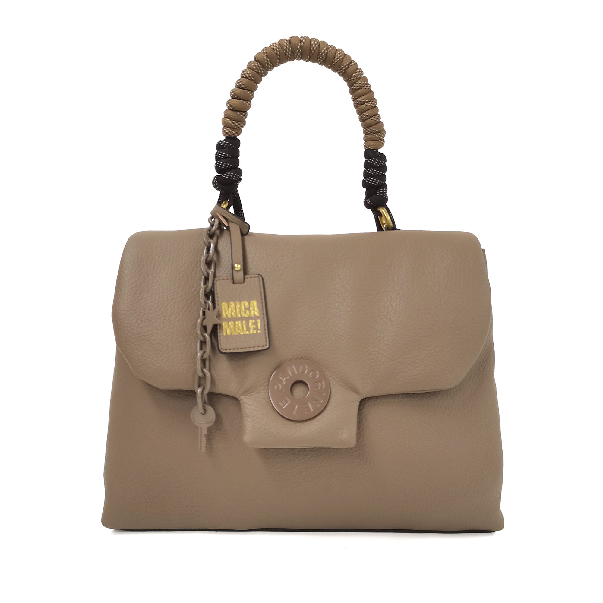 Borsa a spalla media Alex Bag colore tortora - Collezione Fall Winter | Le Pandorine