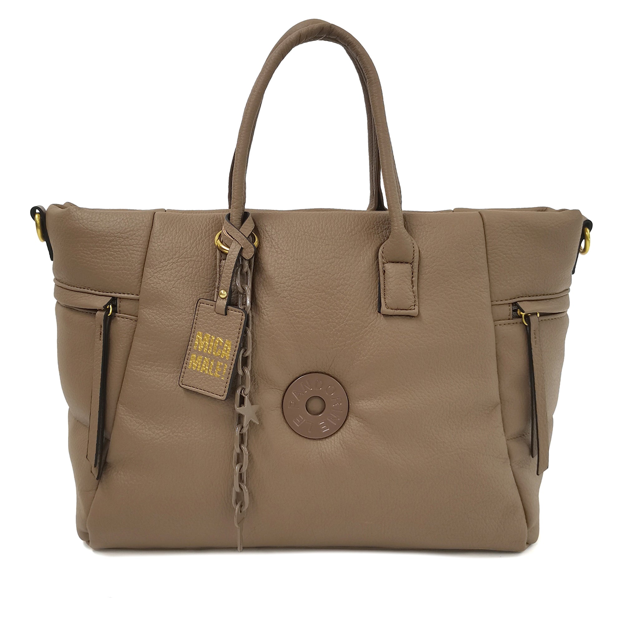 Shopping grande Alex Shopper colore tortora - Collezione Fall Winter | Le Pandorine