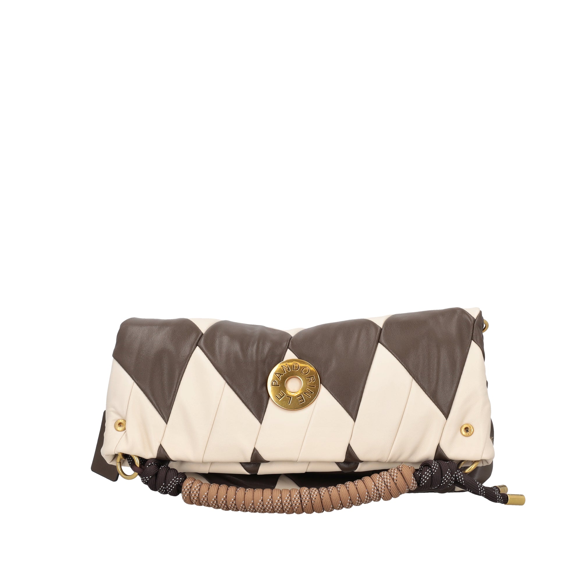 Borsa a spalla grande Arlecchino colore ecru - Collezione Fall Winter | Le Pandorine
