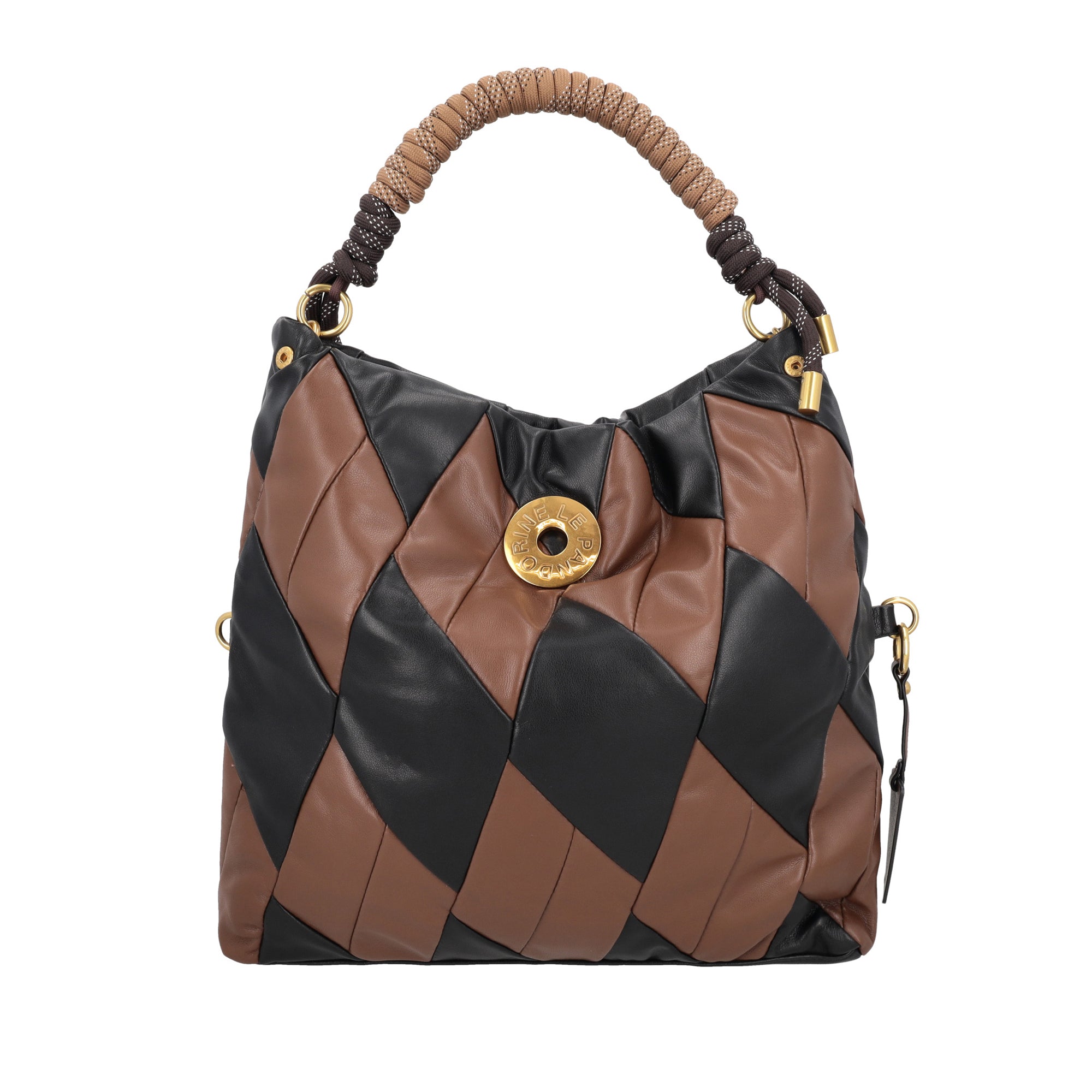 Borsa a spalla grande Arlecchino colore nero - Collezione Fall Winter | Le Pandorine