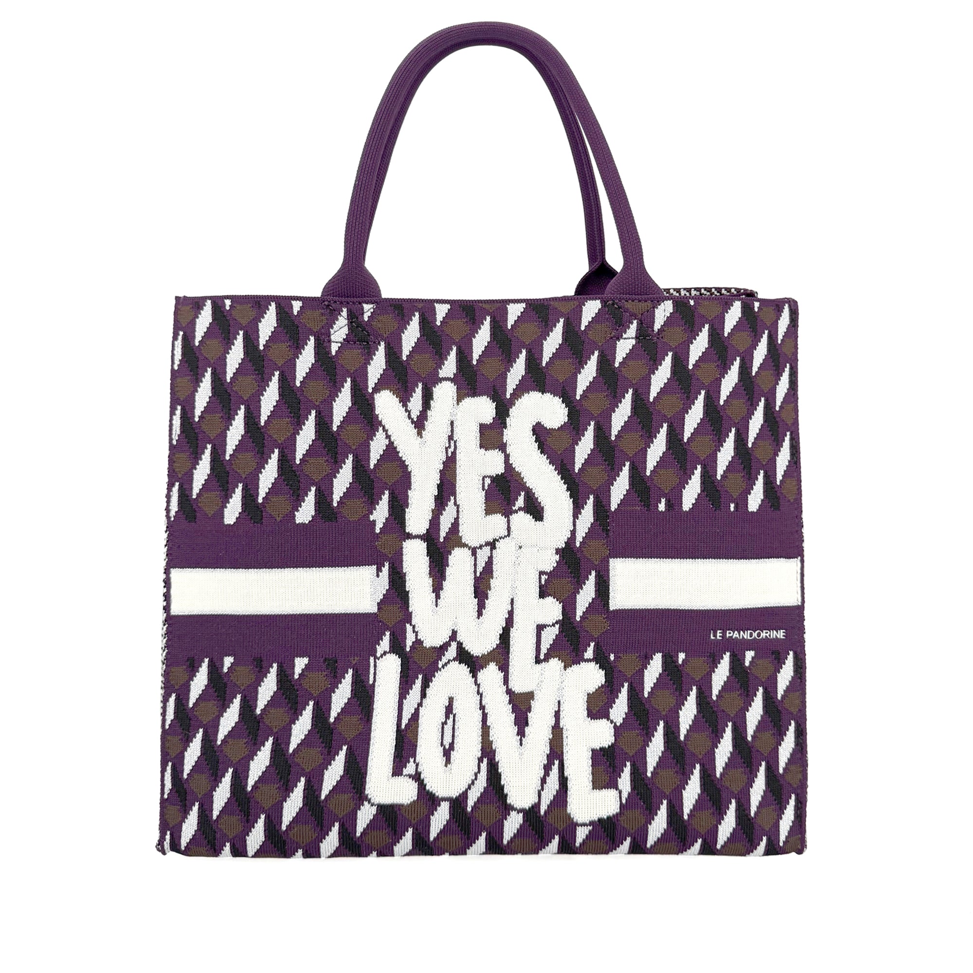 Shopping Grande Bella colore melanzana - Fili Folli | Le Pandorine