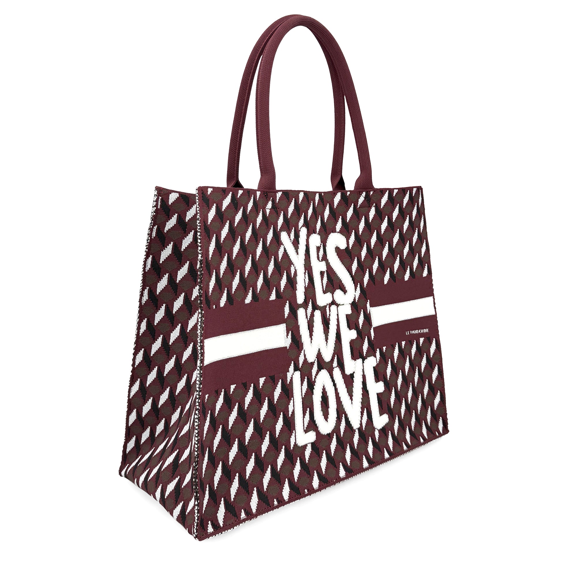 Shopping Grande Bella colore bordeaux - Fili Folli | Le Pandorine